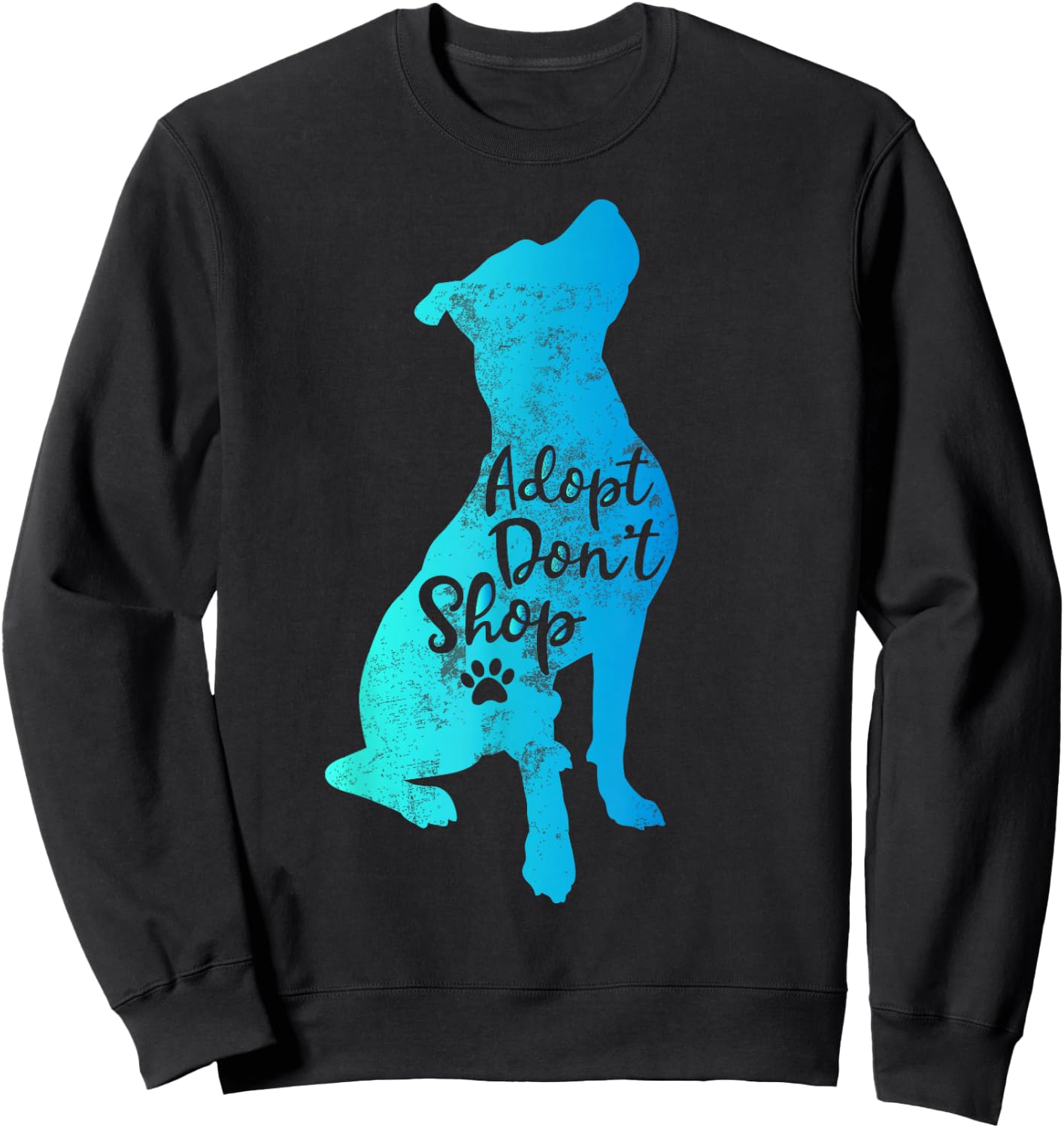 Pitbull Adopt Don't Buy Pitbulls Cute Mom Sweatshirt - Sweatshirt | Black