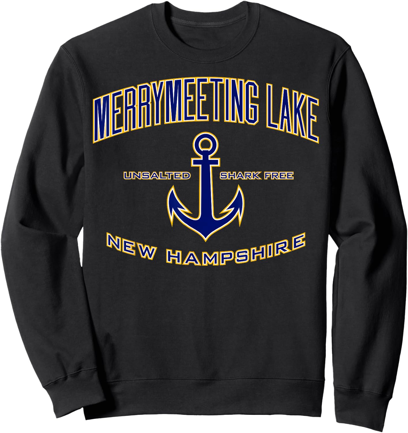 Merrymeeting Lake NH Sweatshirt - Sweatshirt | Black