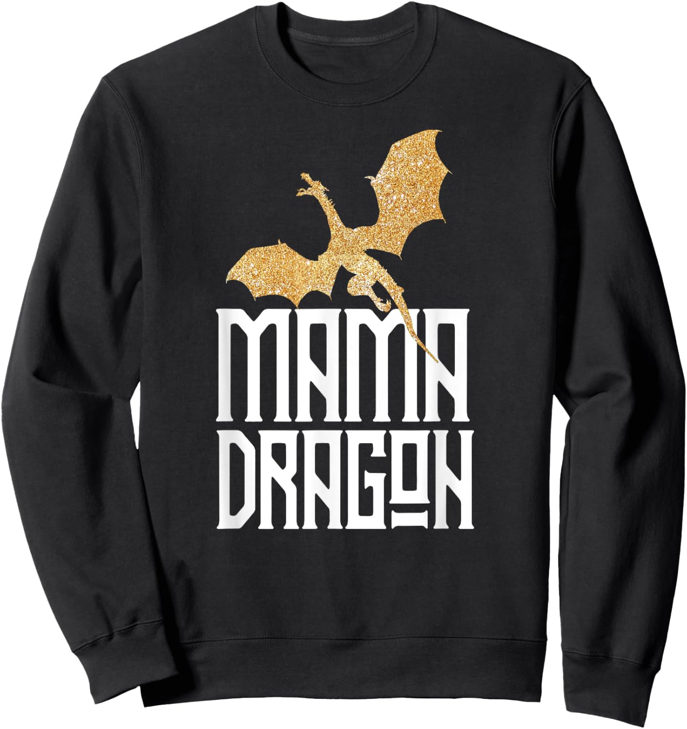 Mama Dragon Gift Matching Family Tribe Mother Mother Sweatshirt - Sweatshirt | Black