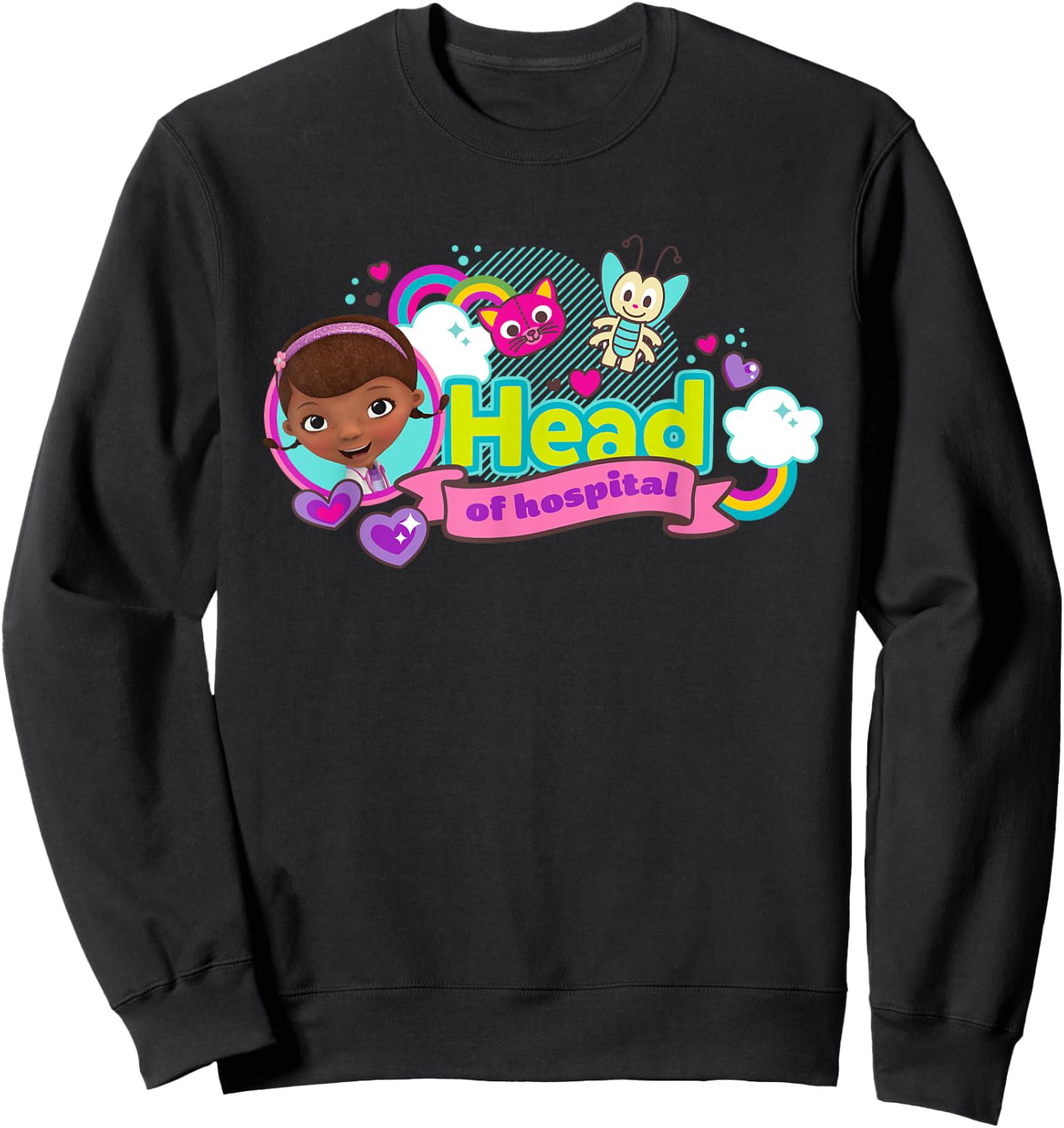 Disney Doc McStuffins Head of Hospital Sweatshirt - Sweatshirt | Black