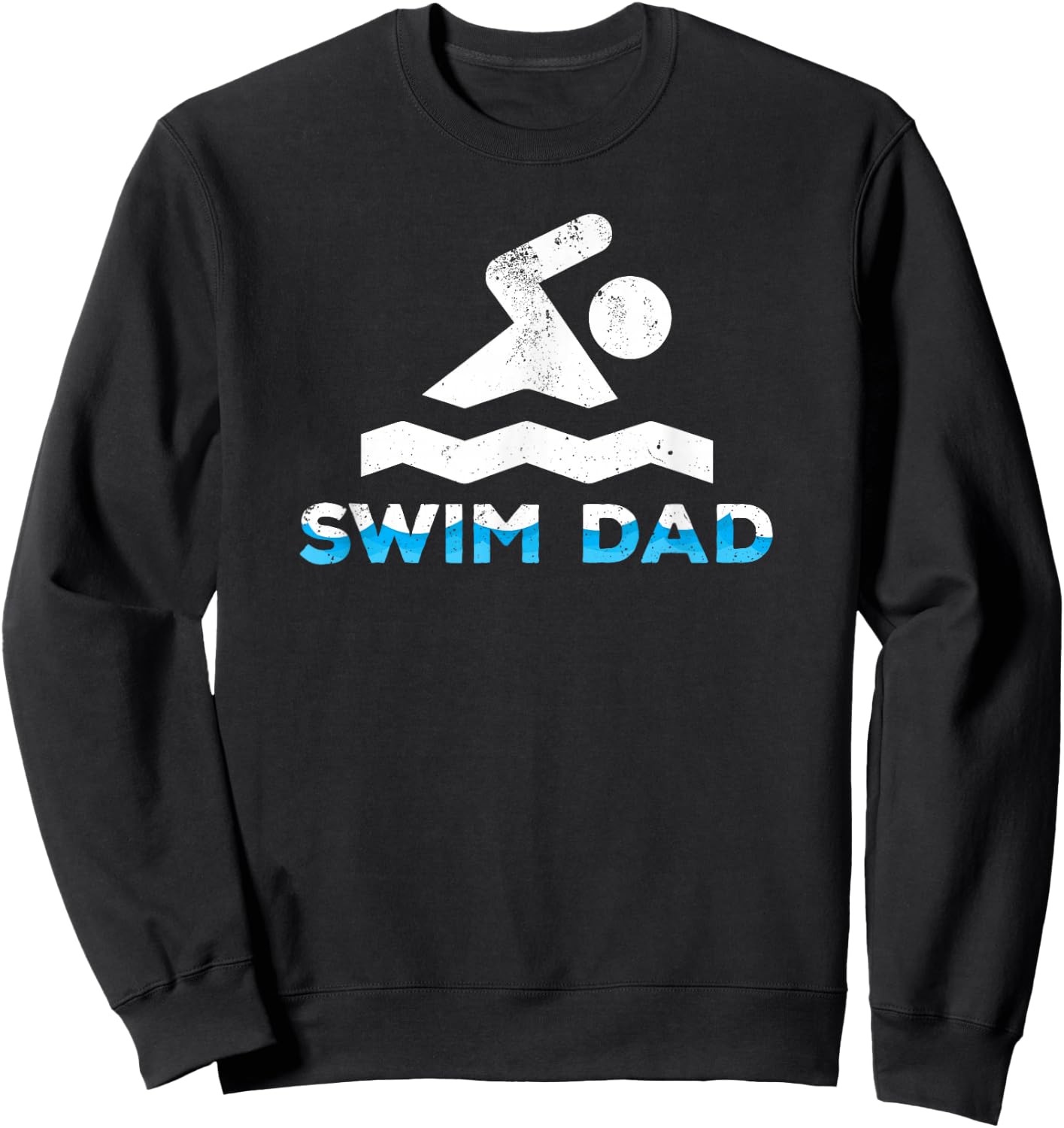 Cool Swim Dad for swimmers Sweatshirt - Sweatshirt | Black