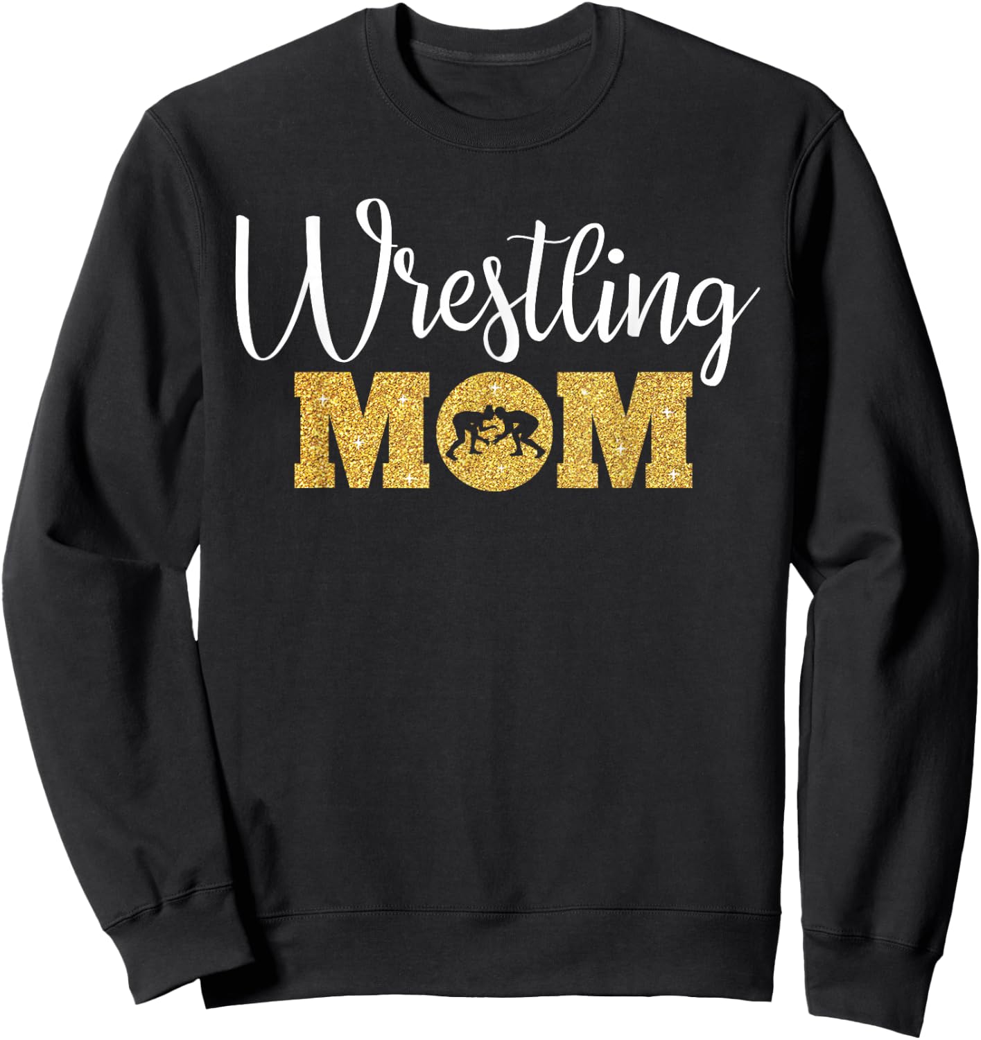 Wrestling Mom Funny Wrestling Gift Wrestler Mom Sweatshirt - Sweatshirt | Black