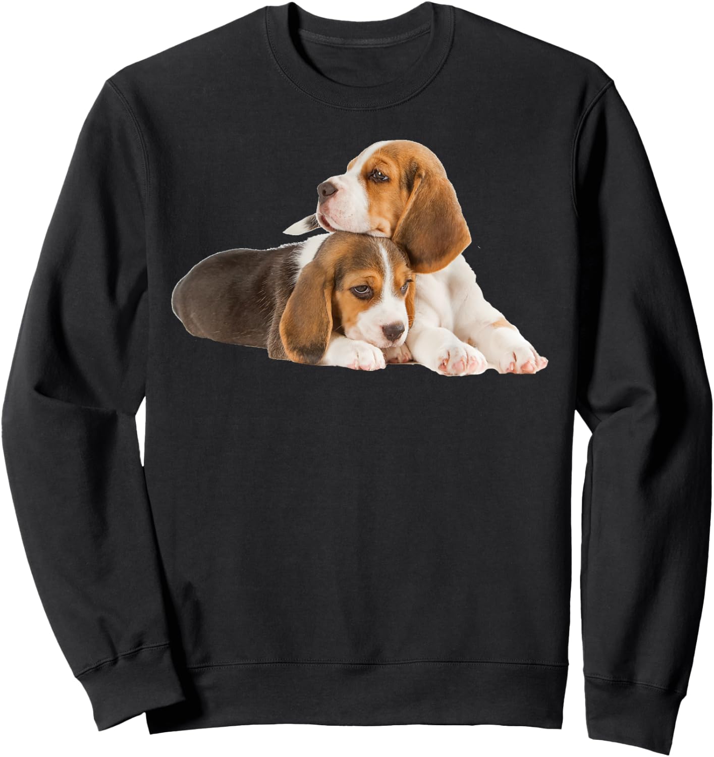Beagle Puppy T Shirt Sweatshirt - Sweatshirt | Black