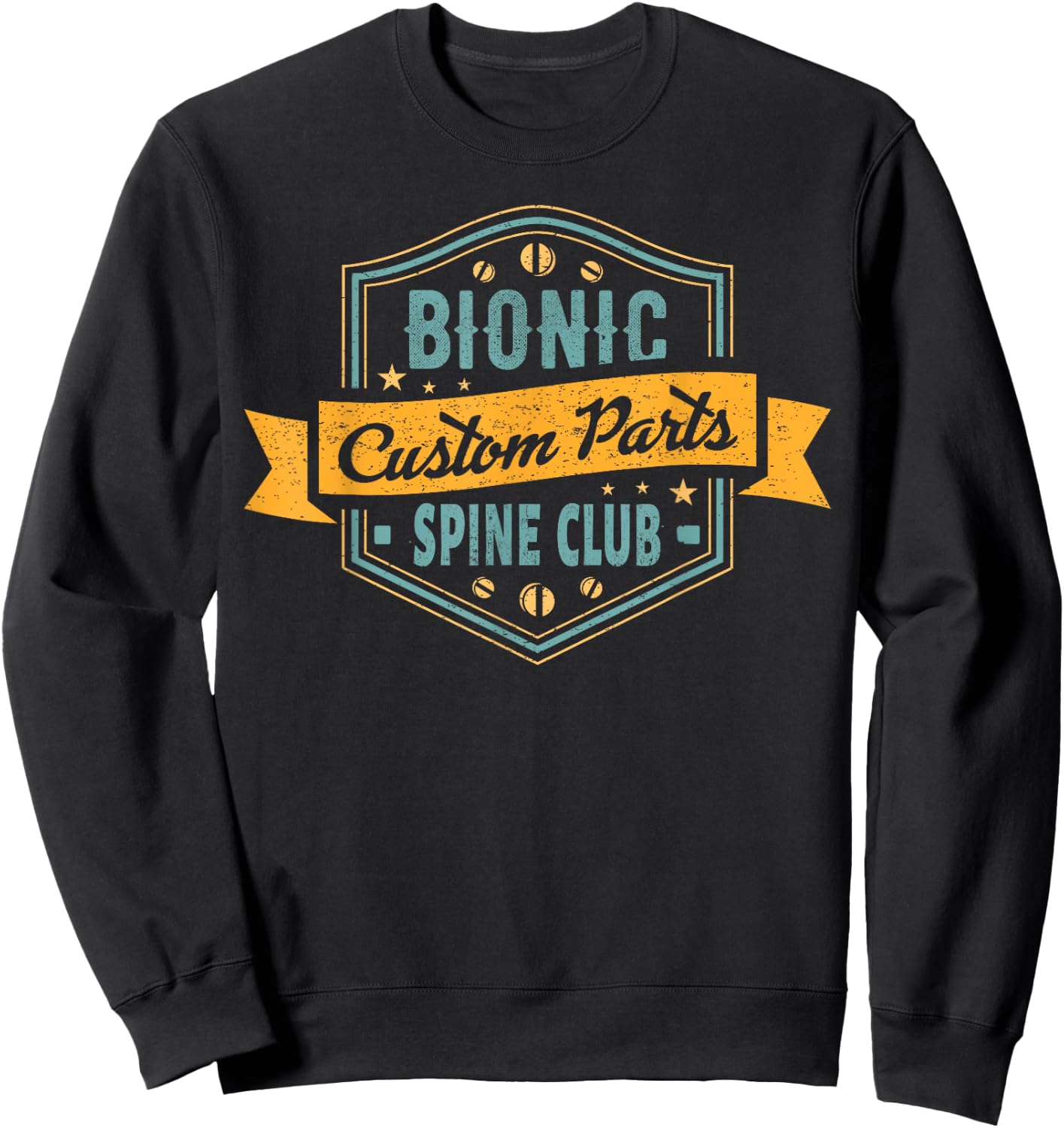 Back Surgery Recovery Gift Bionic Spine Sweatshirt - Sweatshirt | Black
