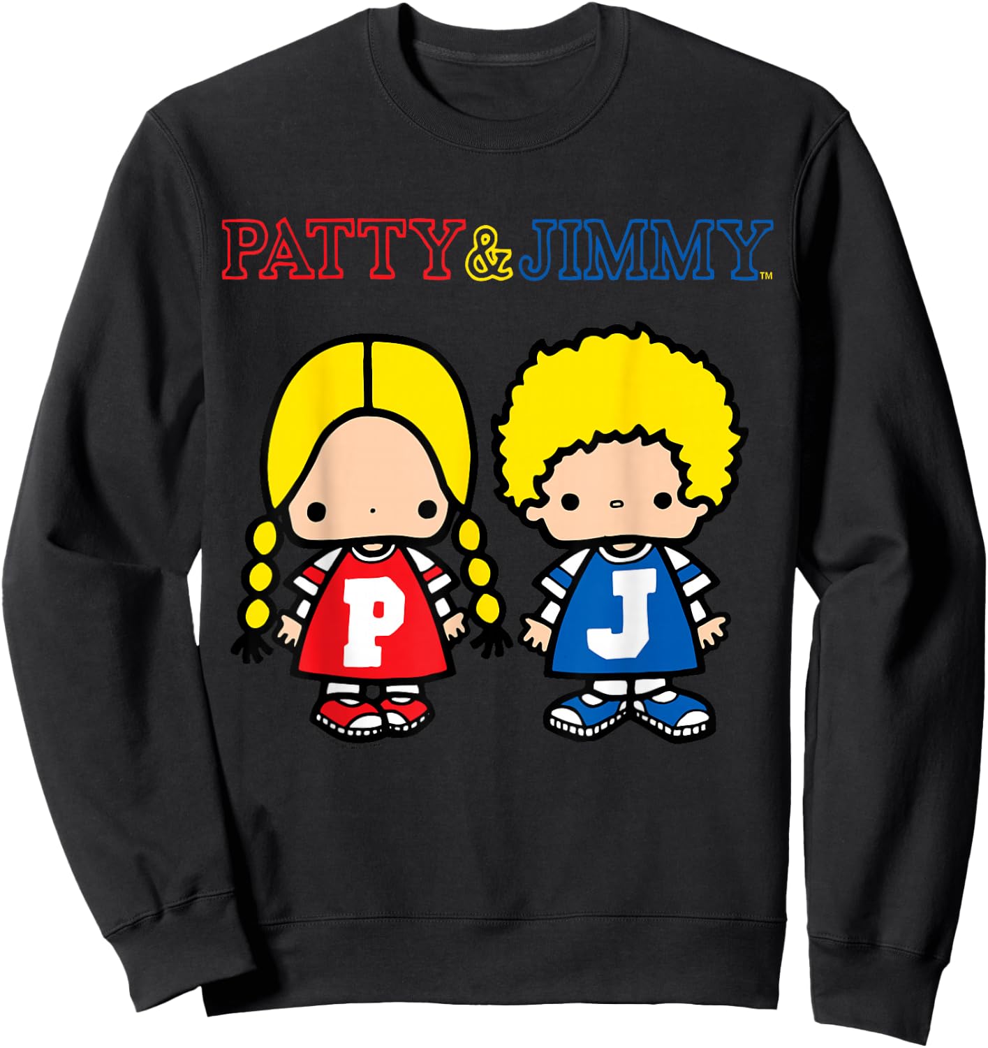 Sanrio Patty and Jimmy Classic Shirt Sweatshirt - Sweatshirt | Black