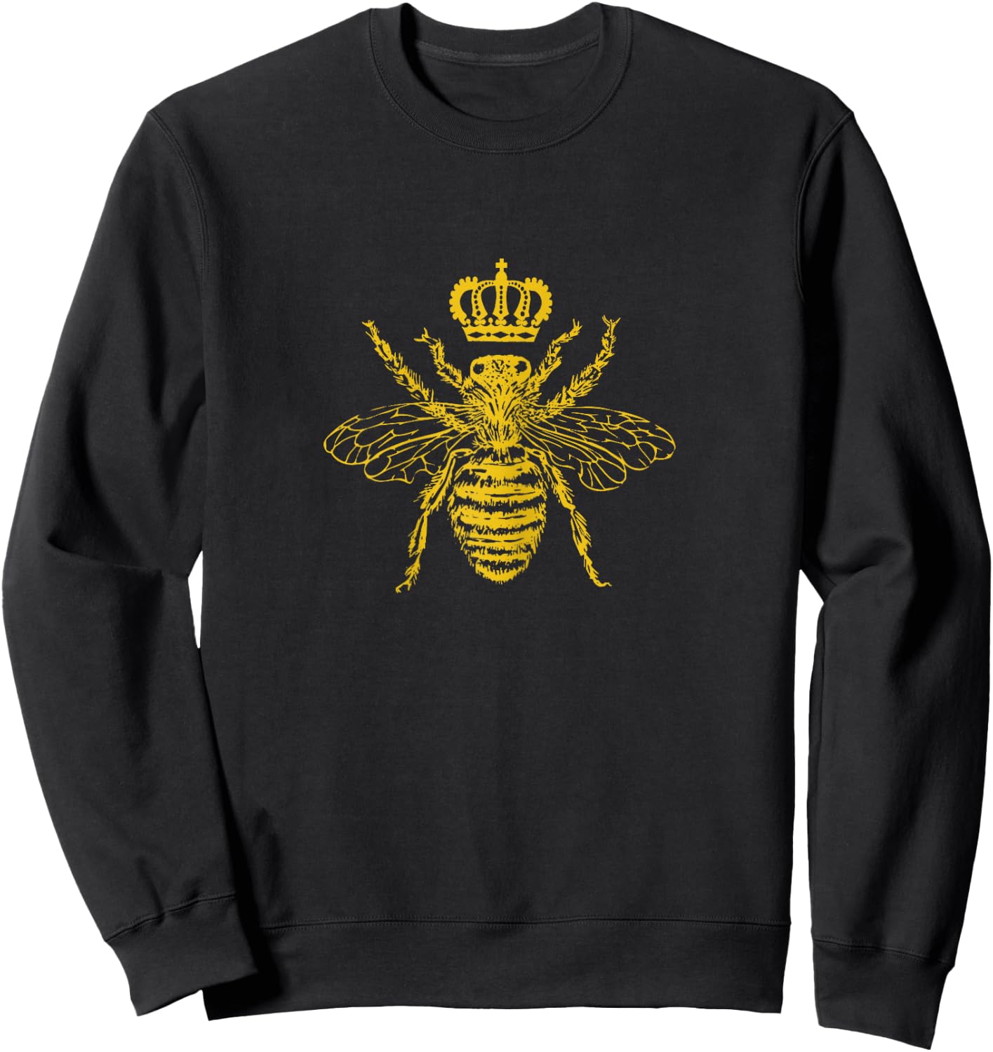 Queen Bee Crown Beekeeper Gift Sweatshirt - Sweatshirt | Black