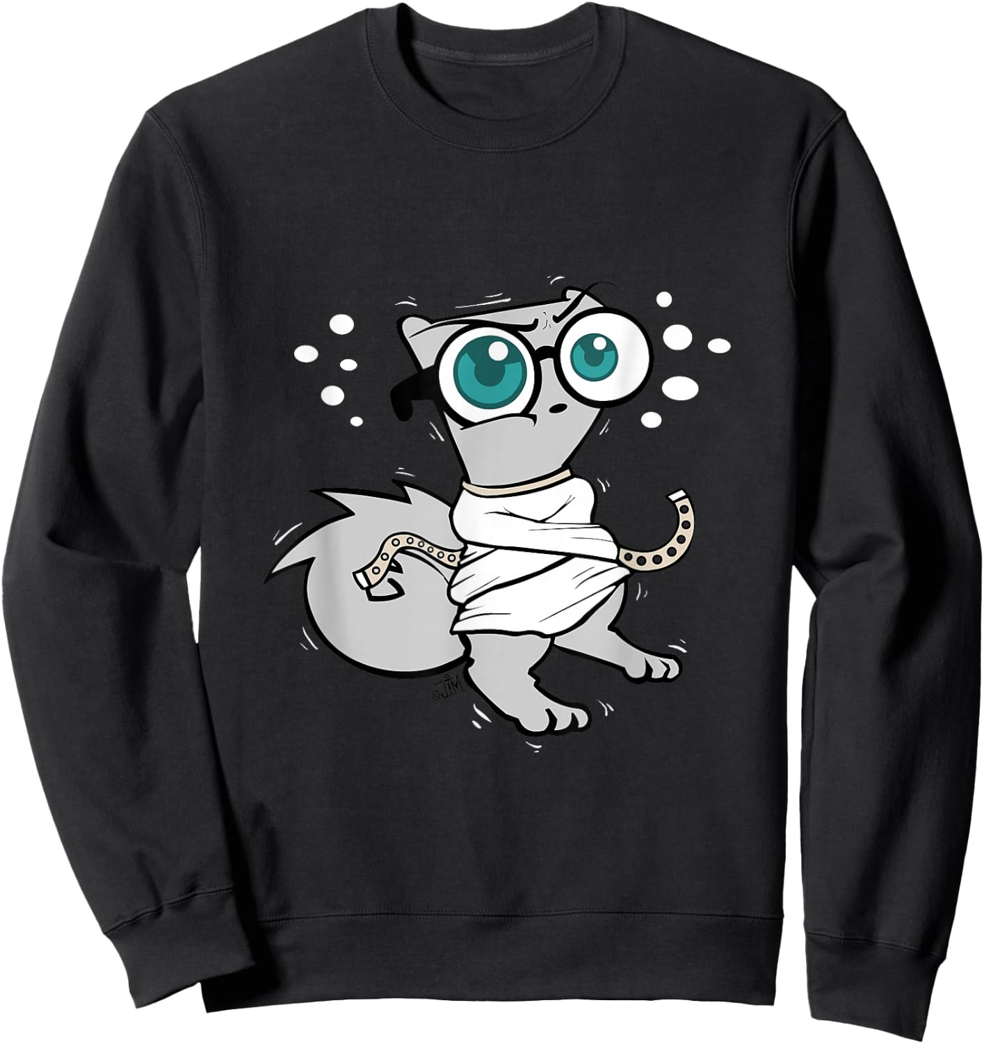 Crazy Mushroom-E The Squirrel Sweatshirt - Sweatshirt | Black