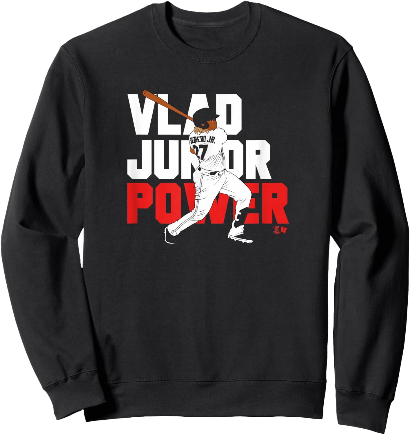 Officially Licensed Vladimir Guerrero Jr. - Vlad Junior Sweatshirt - Sweatshirt | Black