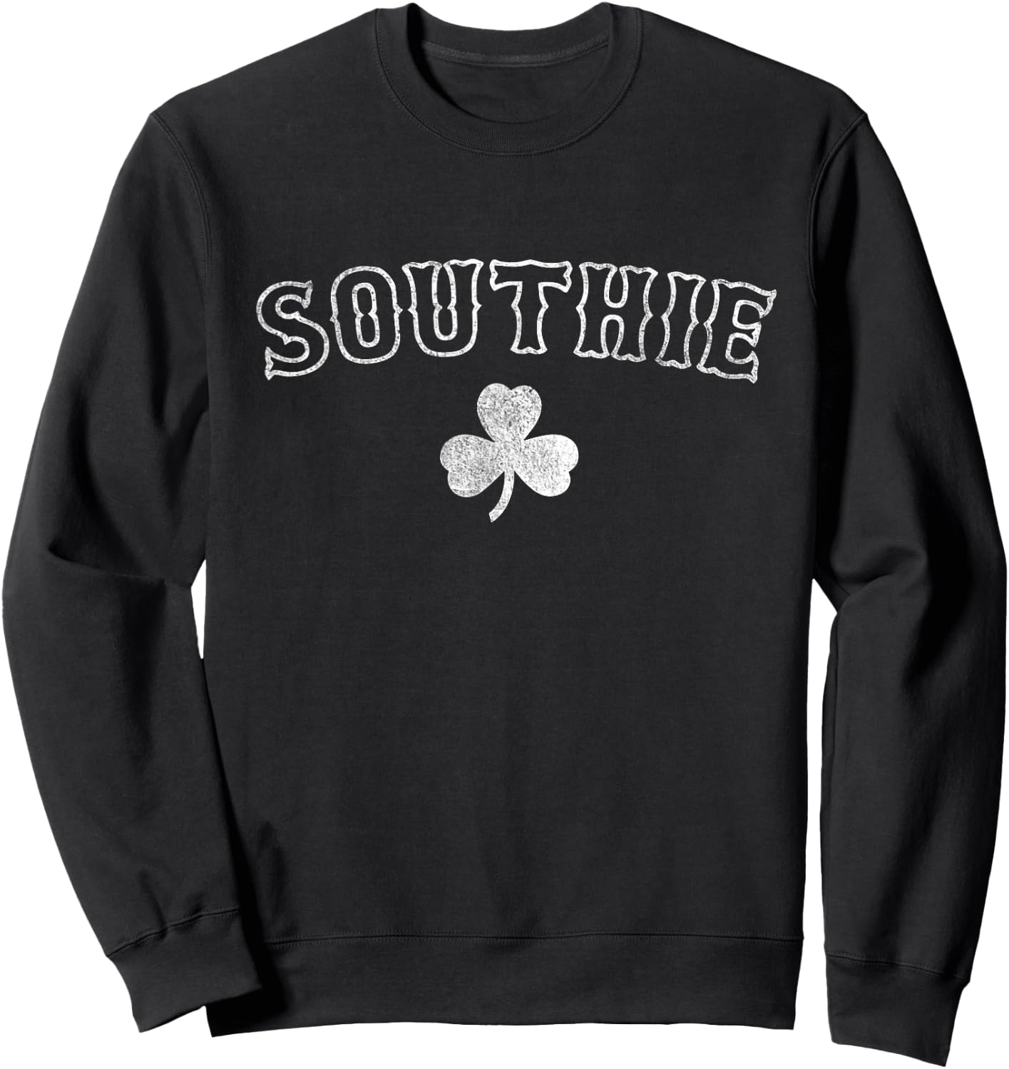 Southie - South Boston Massachusetts Retro Shirt Sweatshirt - Sweatshirt | Black