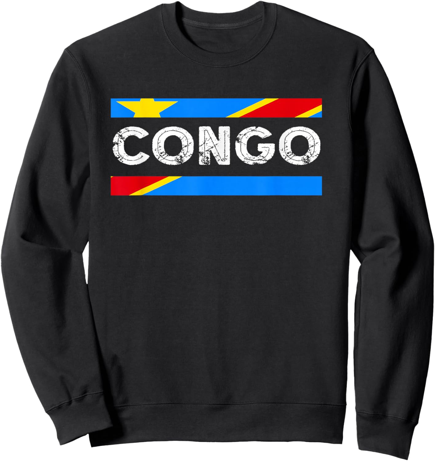 Republic Of Congo Congolese Flag DRC Congolese Pride Congo Sweatshirt - Sweatshirt | Black