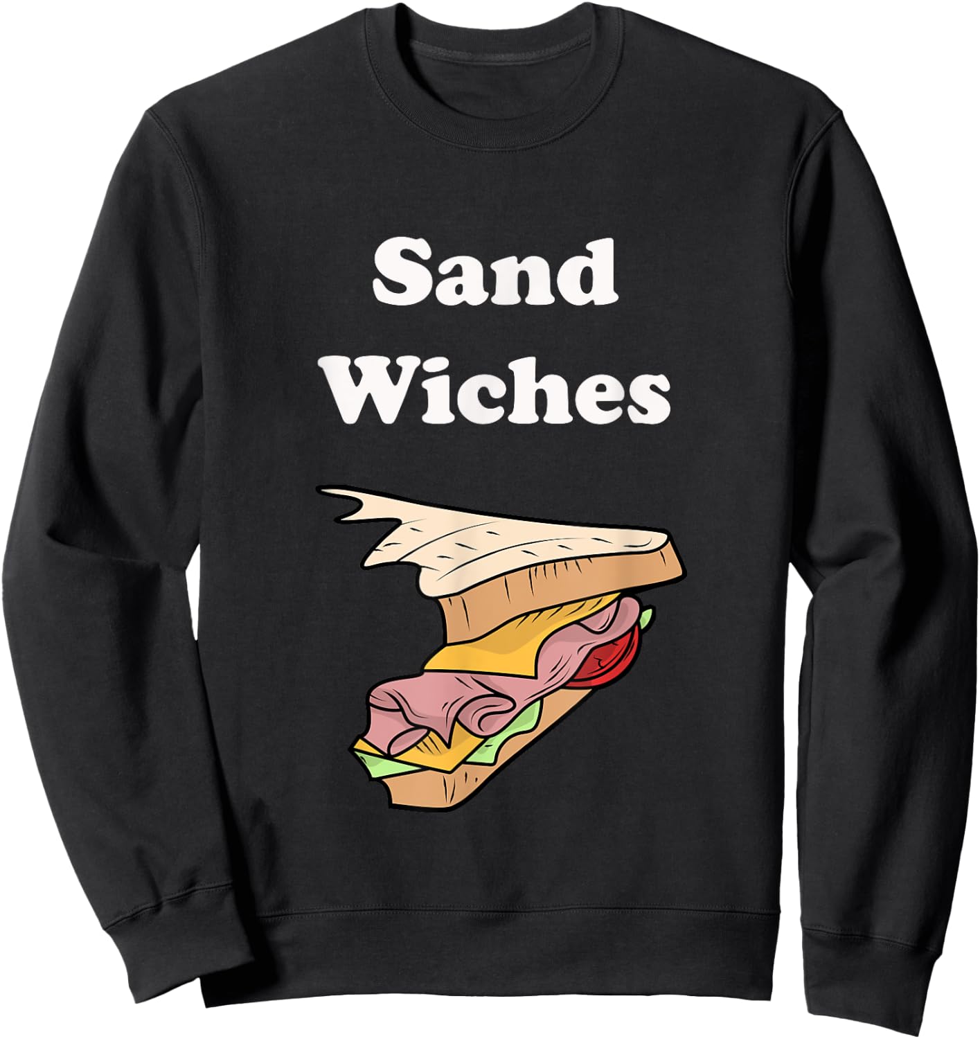 We Finish Each Other's Sandwiches Funny Food Sweatshirt - Sweatshirt | Black