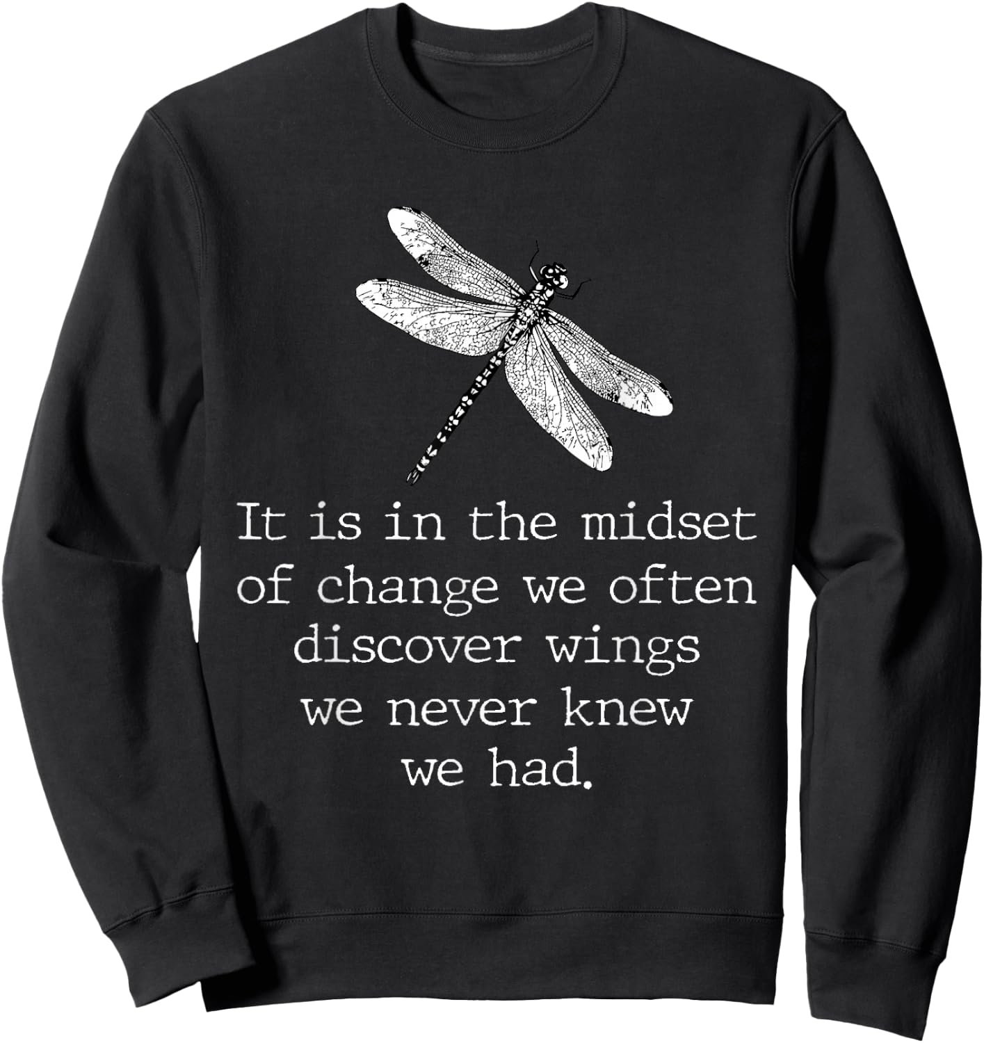 Dragonfly Shirt Spiritual Faith Dragonflies Lovers Sweatshirt - Sweatshirt | Black