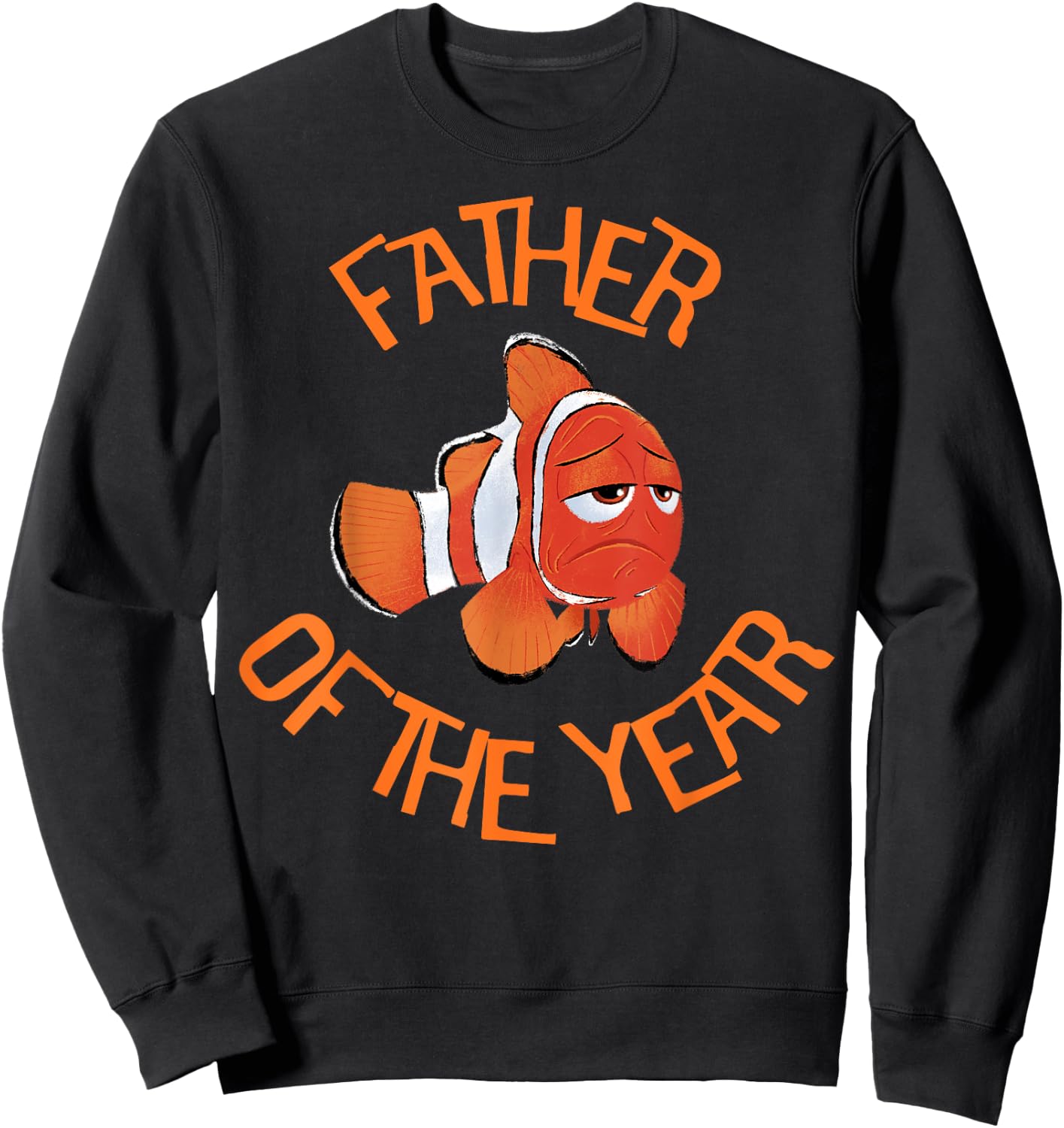 Disney Pixar Finding Dory Marlin Father Of The Year Logo Sweatshirt - Sweatshirt | Black