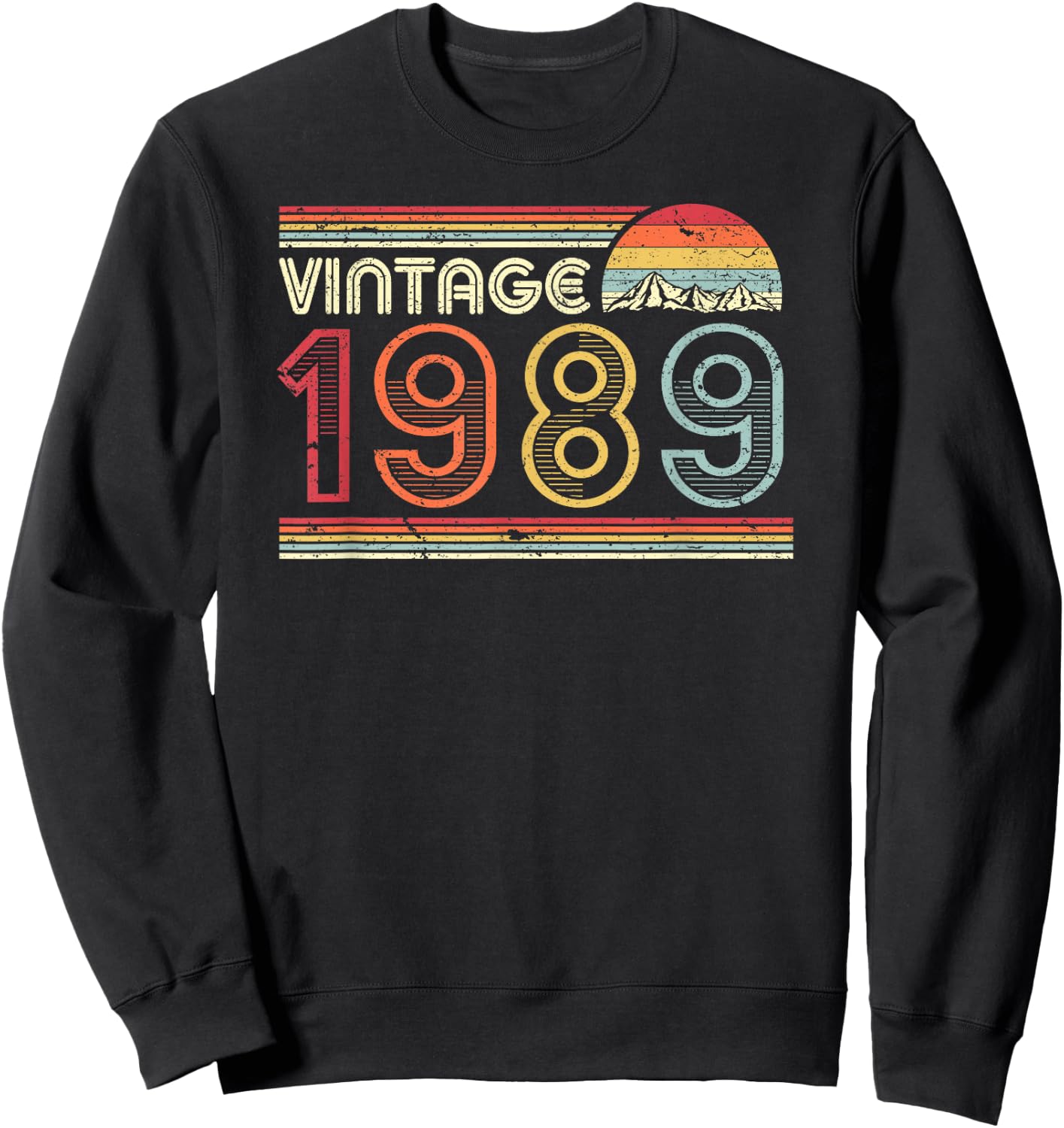 1989 Vintage Shirt, Birthday Gift . Retro Style Sweatshirt - Sweatshirt | Black