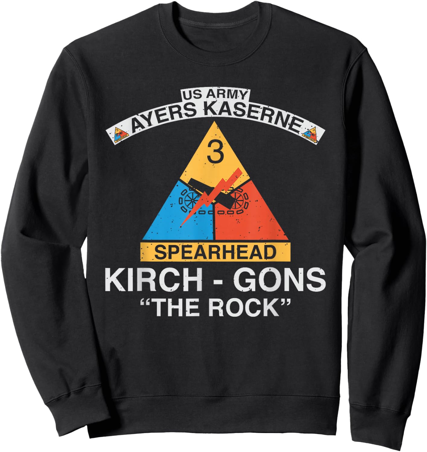 3rd Armored Division Kirch-Gons Rock Sweatshirt - Sweatshirt | Black