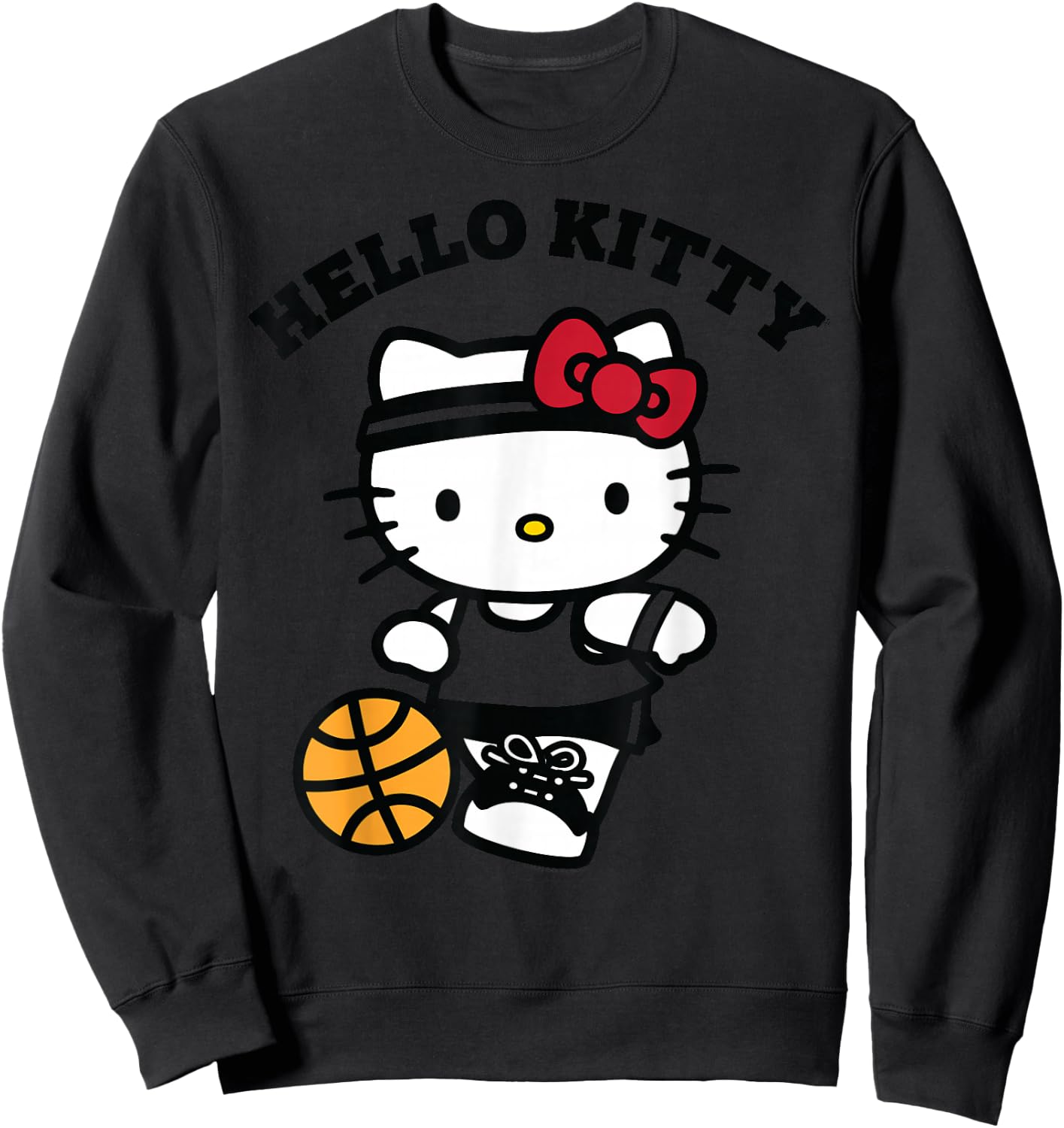 Hello Kitty Kids Basketball , Blue, Small Sweatshirt - Sweatshirt | Black