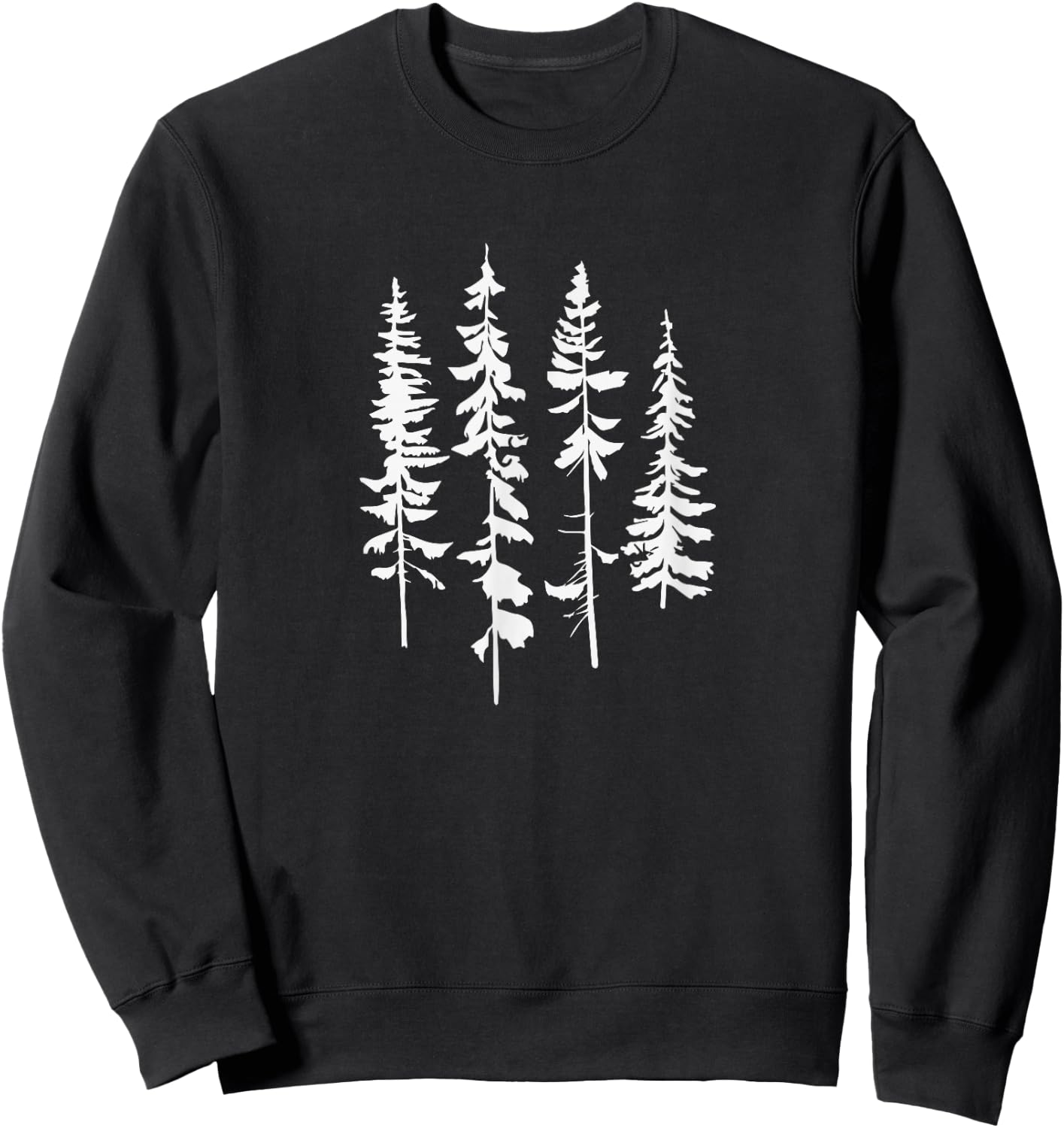 Skinny Pine Trees, Pine Tree for Nature Lover Sweatshirt - Sweatshirt | Black