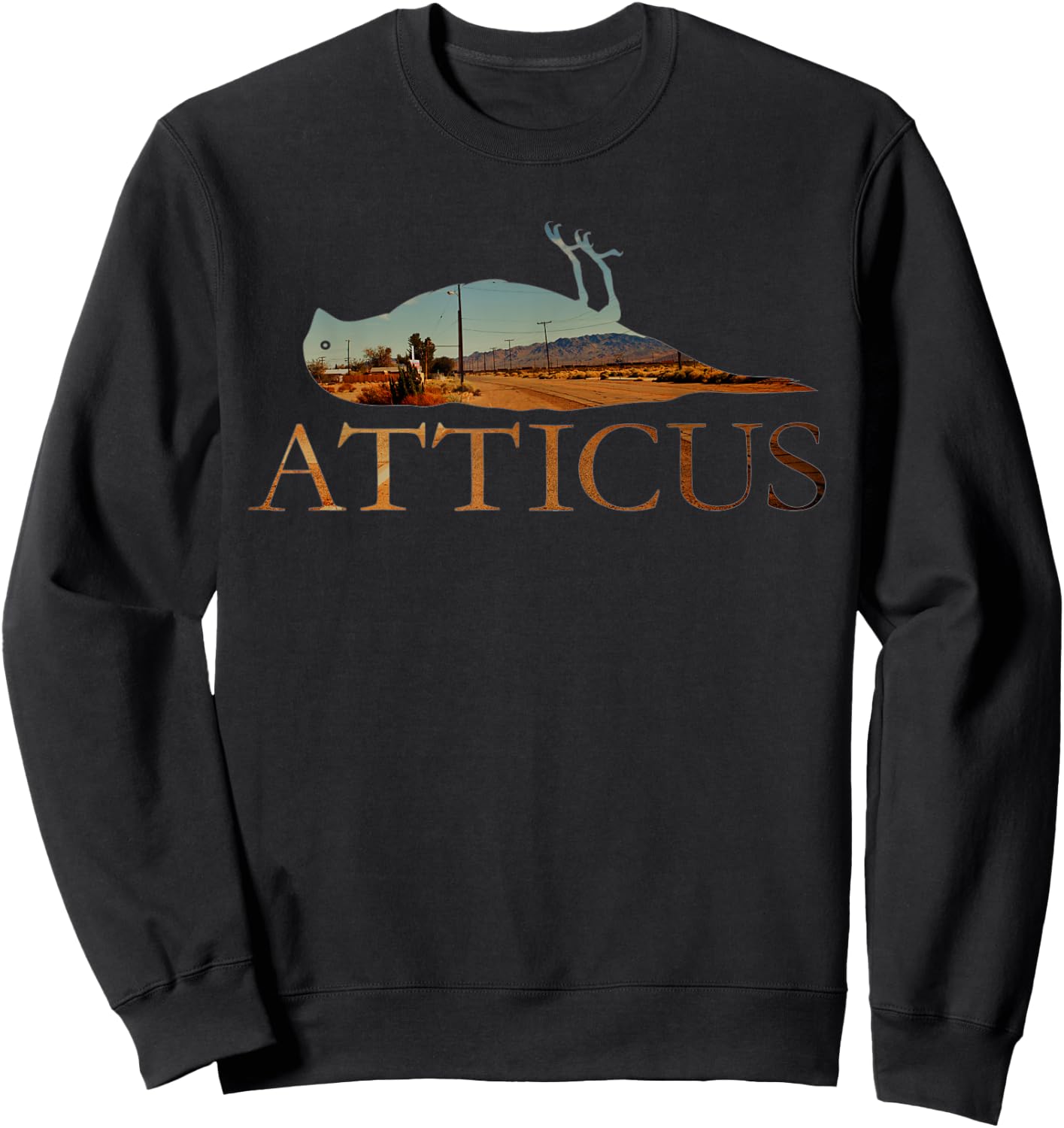 ATTICUS Horizon Bird T Shirt (Photo Print) Sweatshirt - Sweatshirt | Black