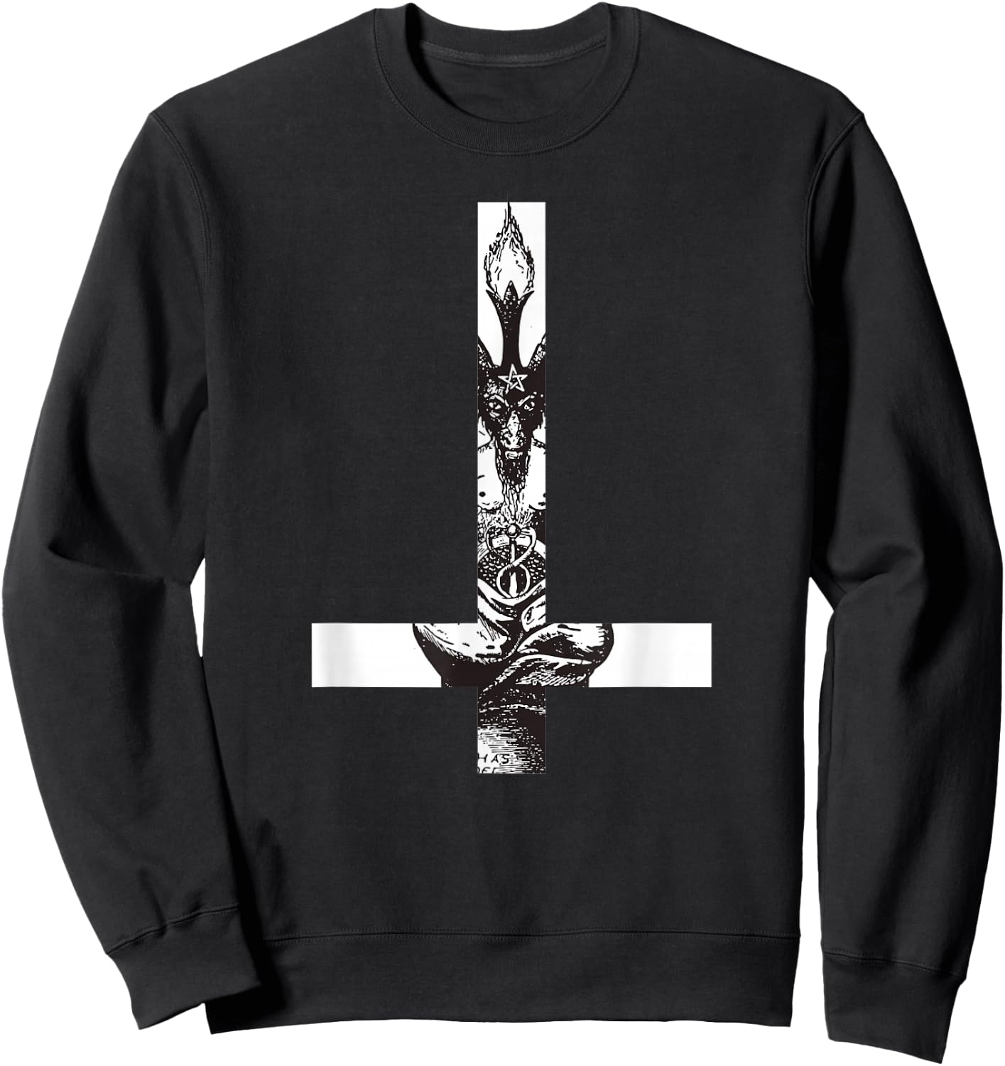 Baphomet Is My Spirit Animal Satan Black Cult Shirt Sweatshirt - Sweatshirt | Black