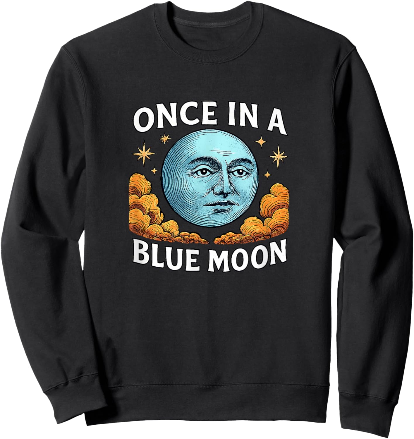 Once In A Blue Moon Sweatshirt - Sweatshirt | Black