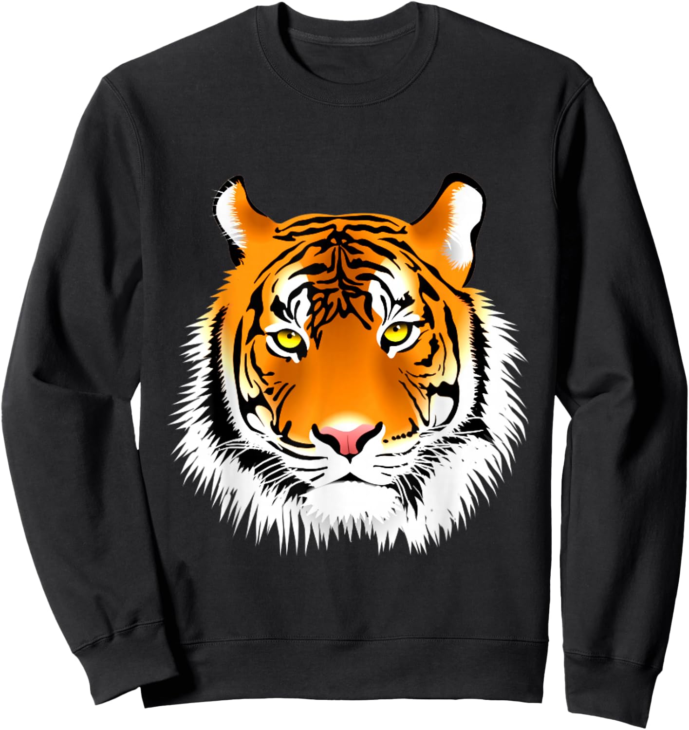 Tiger Head Design , Women, Boys & Girls Sweatshirt - Sweatshirt | Black
