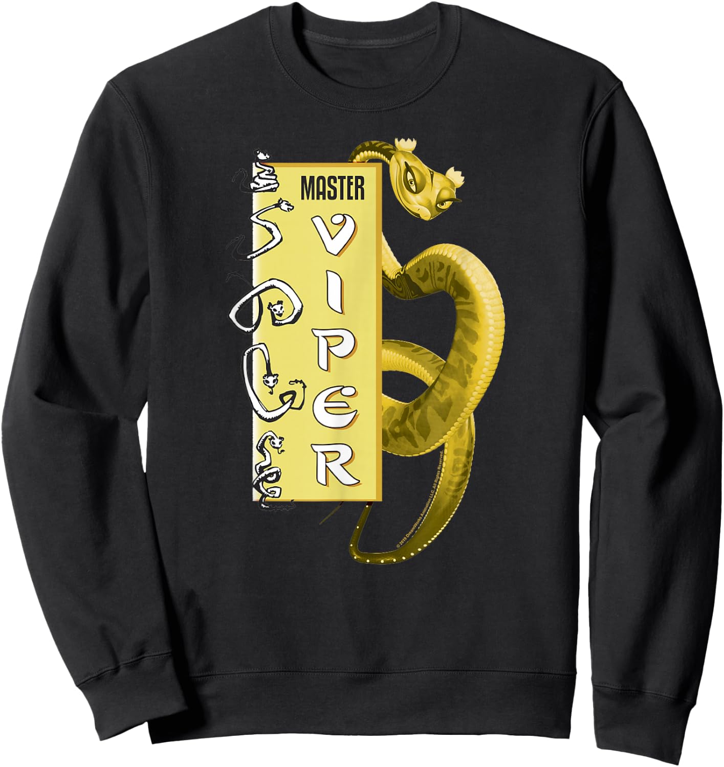 Kung Fu Panda Master Viper Action Pose Banner Sweatshirt - Sweatshirt | Black
