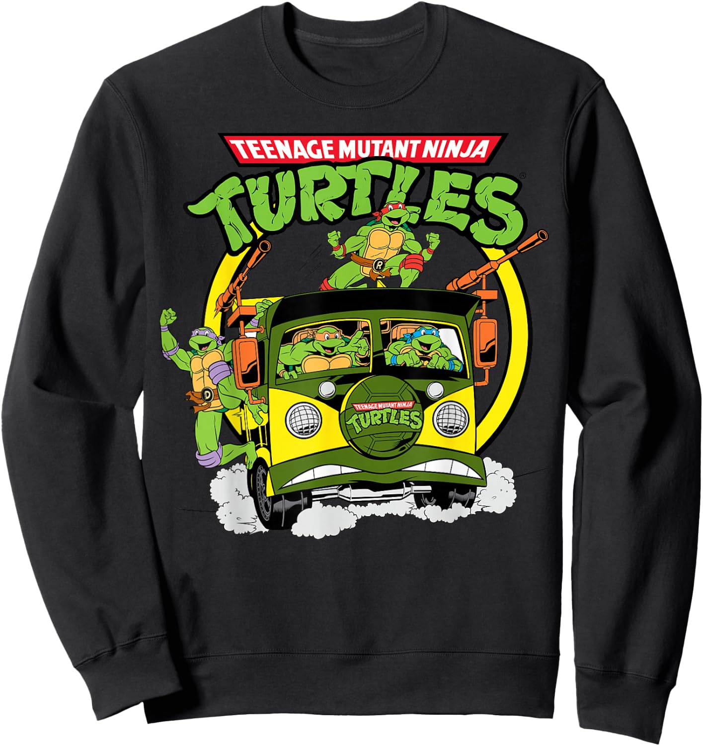 Teenage Mutant Ninja Turtles Truck Speeding Sweatshirt - Sweatshirt | Black