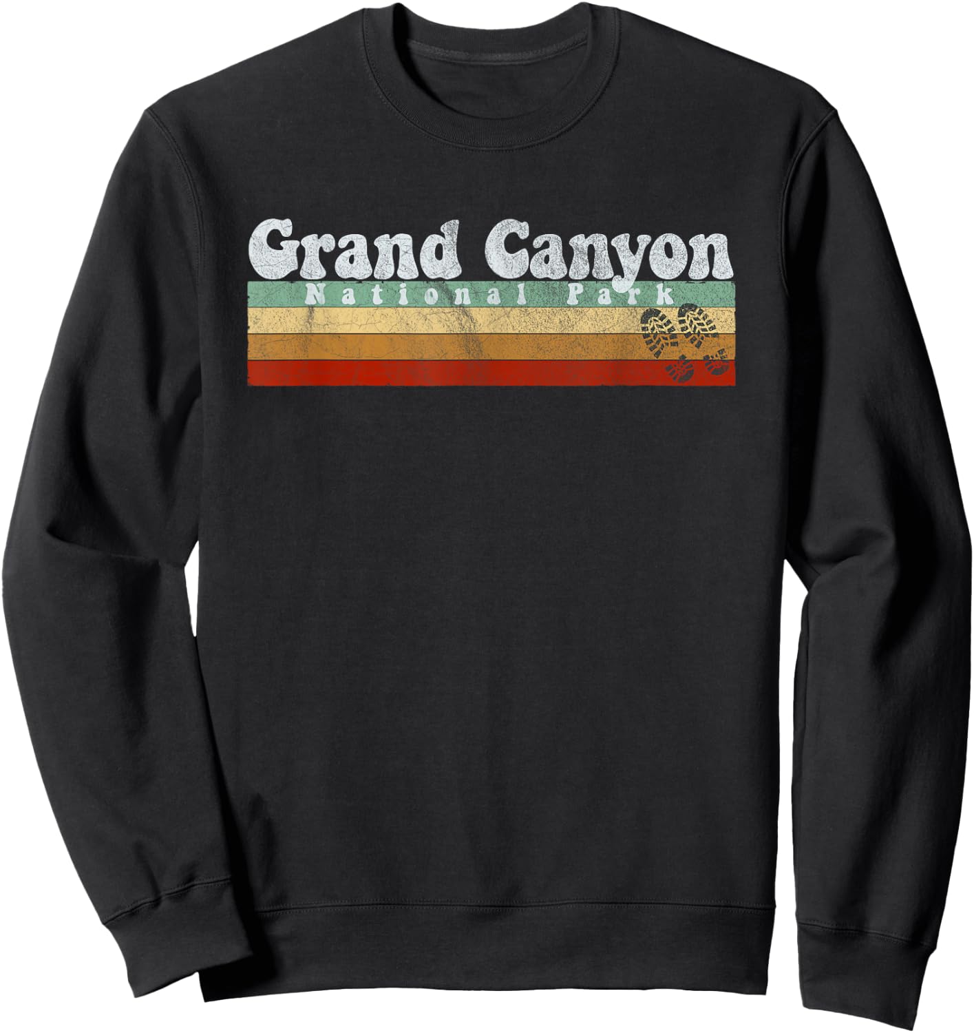 Vintage Grand Canyon Retro T Shirts -Adults and Kids Blue Short Sleeve Small Sweatshirt - Sweatshirt | Black
