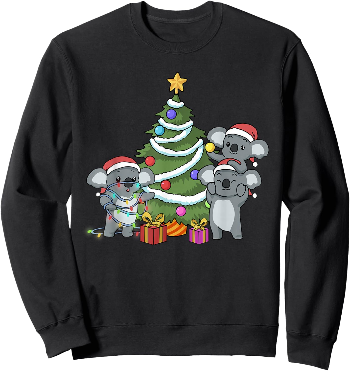 Koala Christmas Sweatshirt - Sweatshirt | Black