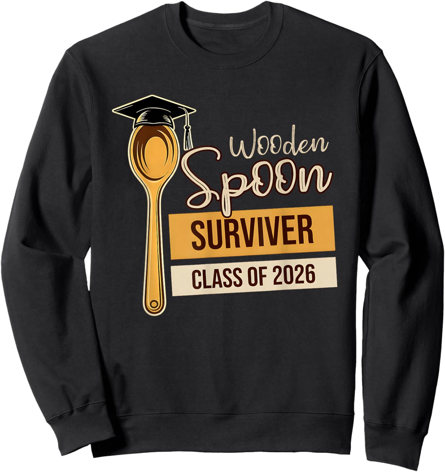 Wooden Spoon Survivor Class of 2026 Sweatshirt - Sweatshirt | Black