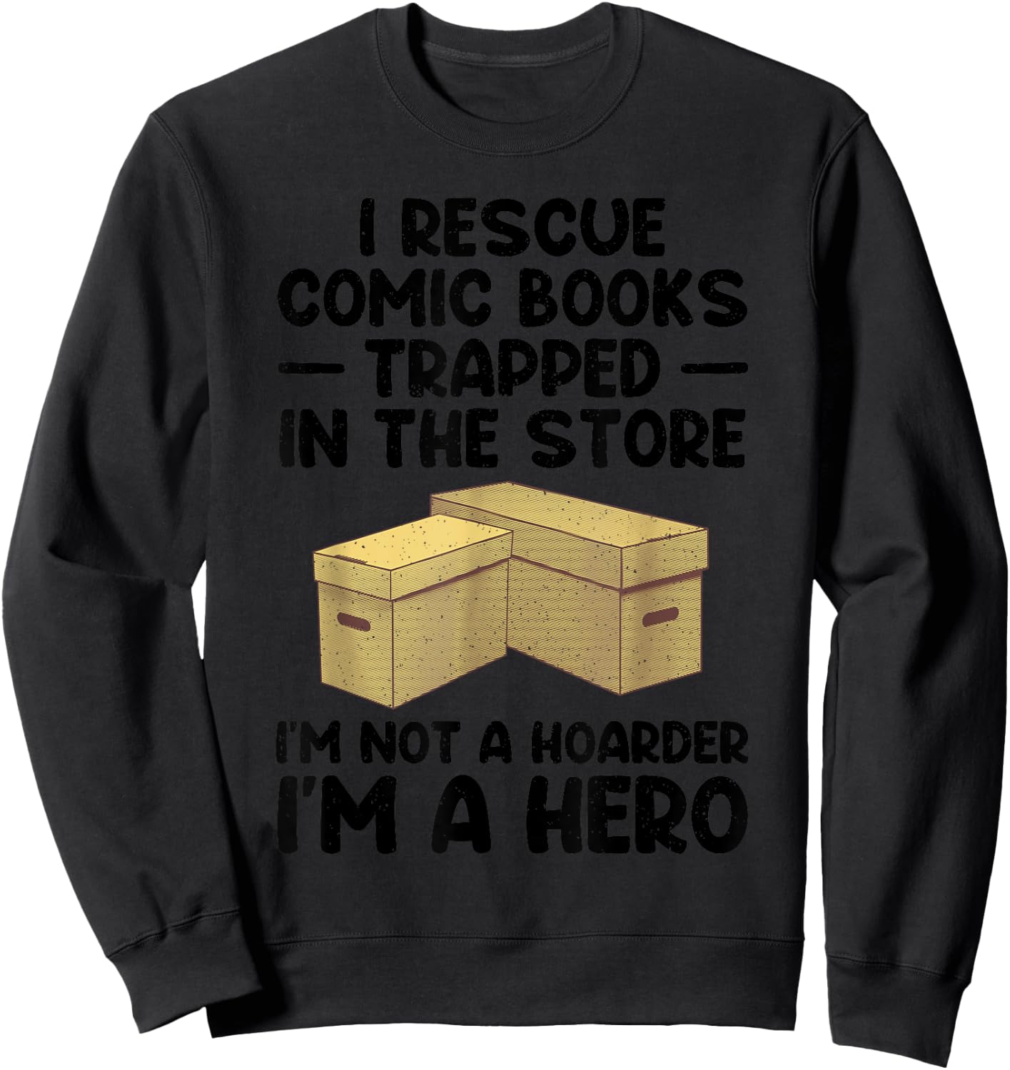 Cool Comic Book Design Women Comic Book Collector Sweatshirt - Sweatshirt | Black
