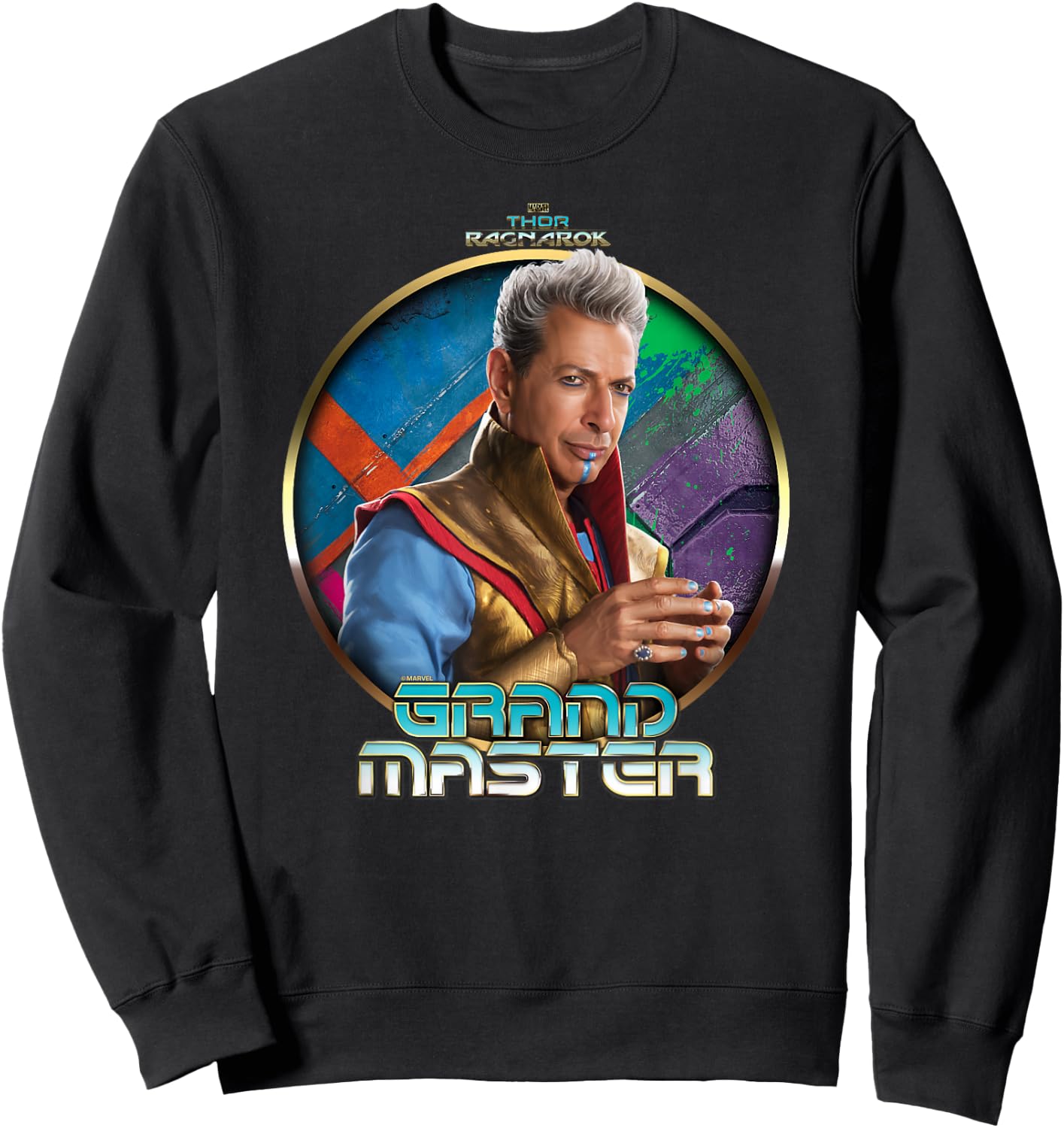Marvel Thor Ragnarok The Grandmaster Profile Badge Sweatshirt - Sweatshirt | Black