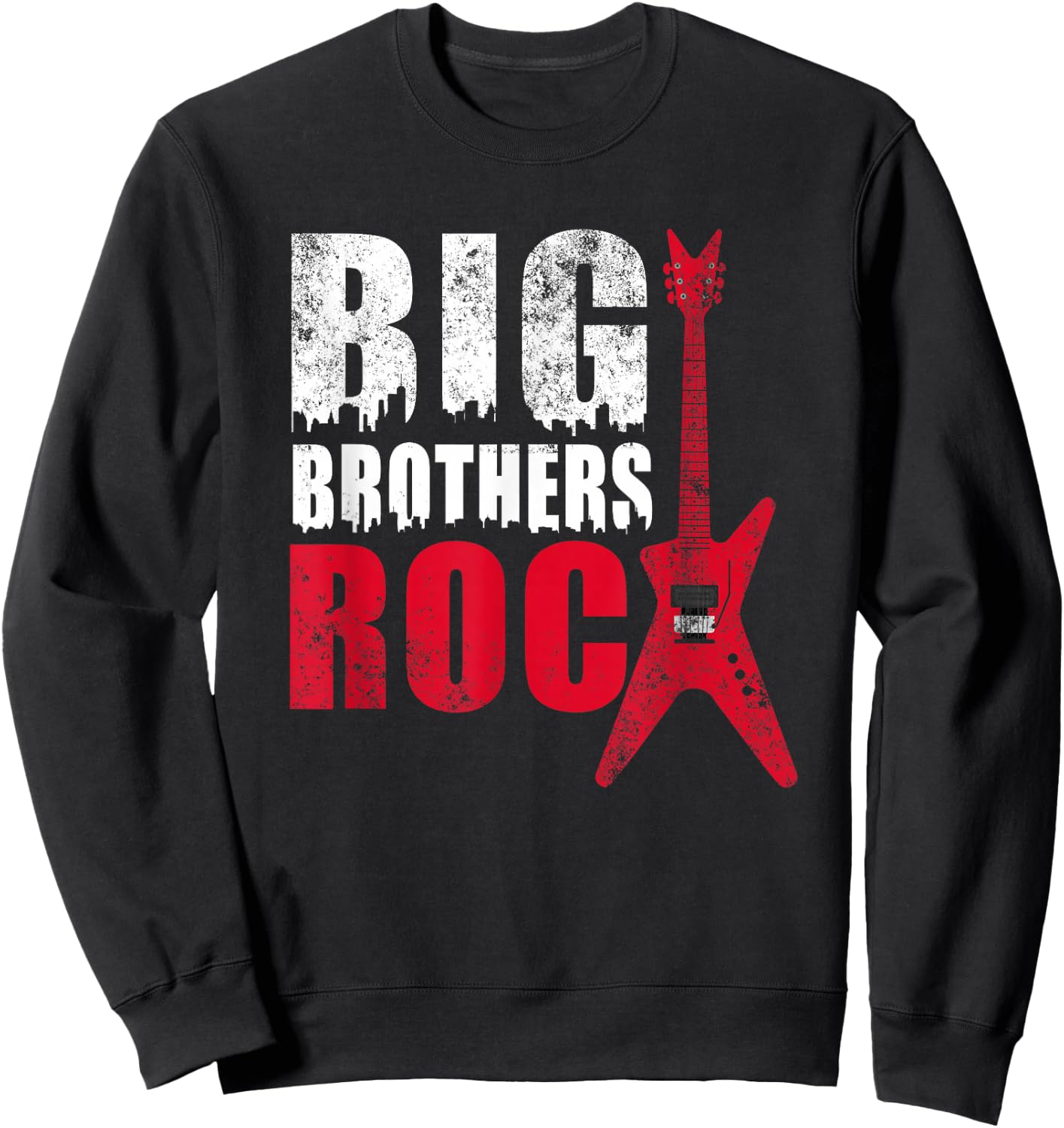Big Brothers Rock Shirt - Toddler & Adult Big Brother Gift Sweatshirt - Sweatshirt | Black
