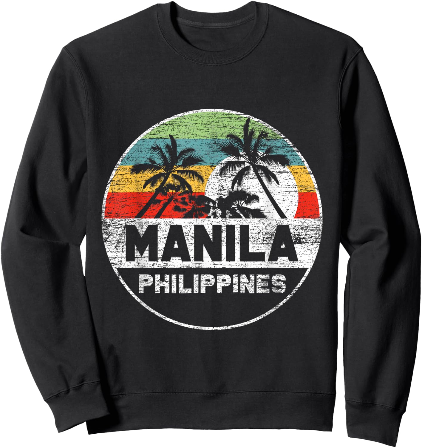 Manila Summer Philippines Sweatshirt - Sweatshirt | Black