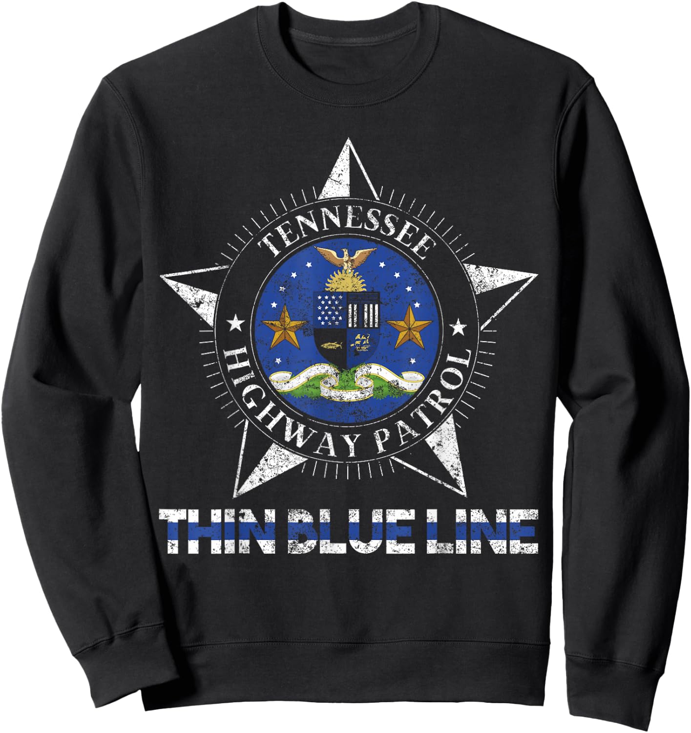 Tennessee Highway Patrol Shirt State Trooper Tennessee Sweatshirt - Sweatshirt | Black