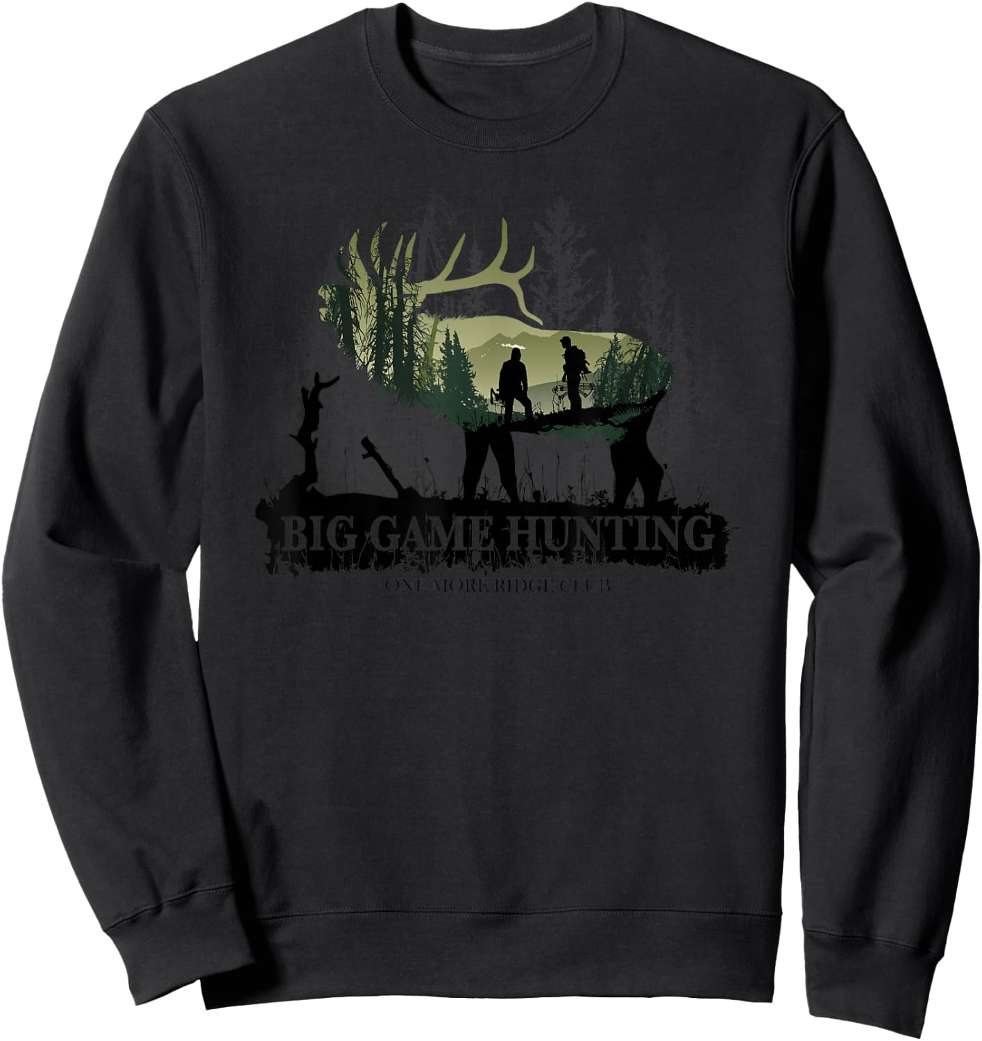 Hunting, Elk Hunting, Bow Hunter Sweatshirt - Sweatshirt | Black