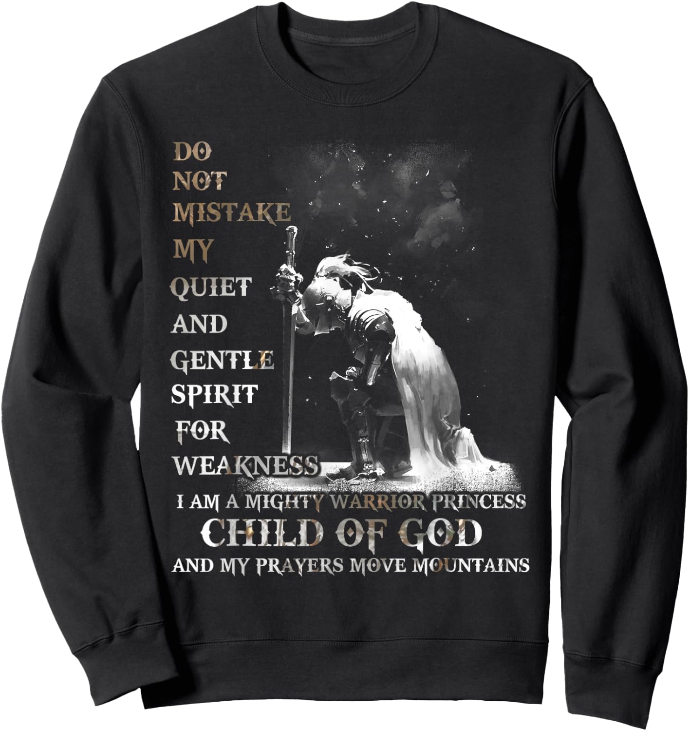 Knight Templar I Am A Child Of God A Warrior Of Christ Shirt Sweatshirt - Sweatshirt | Black