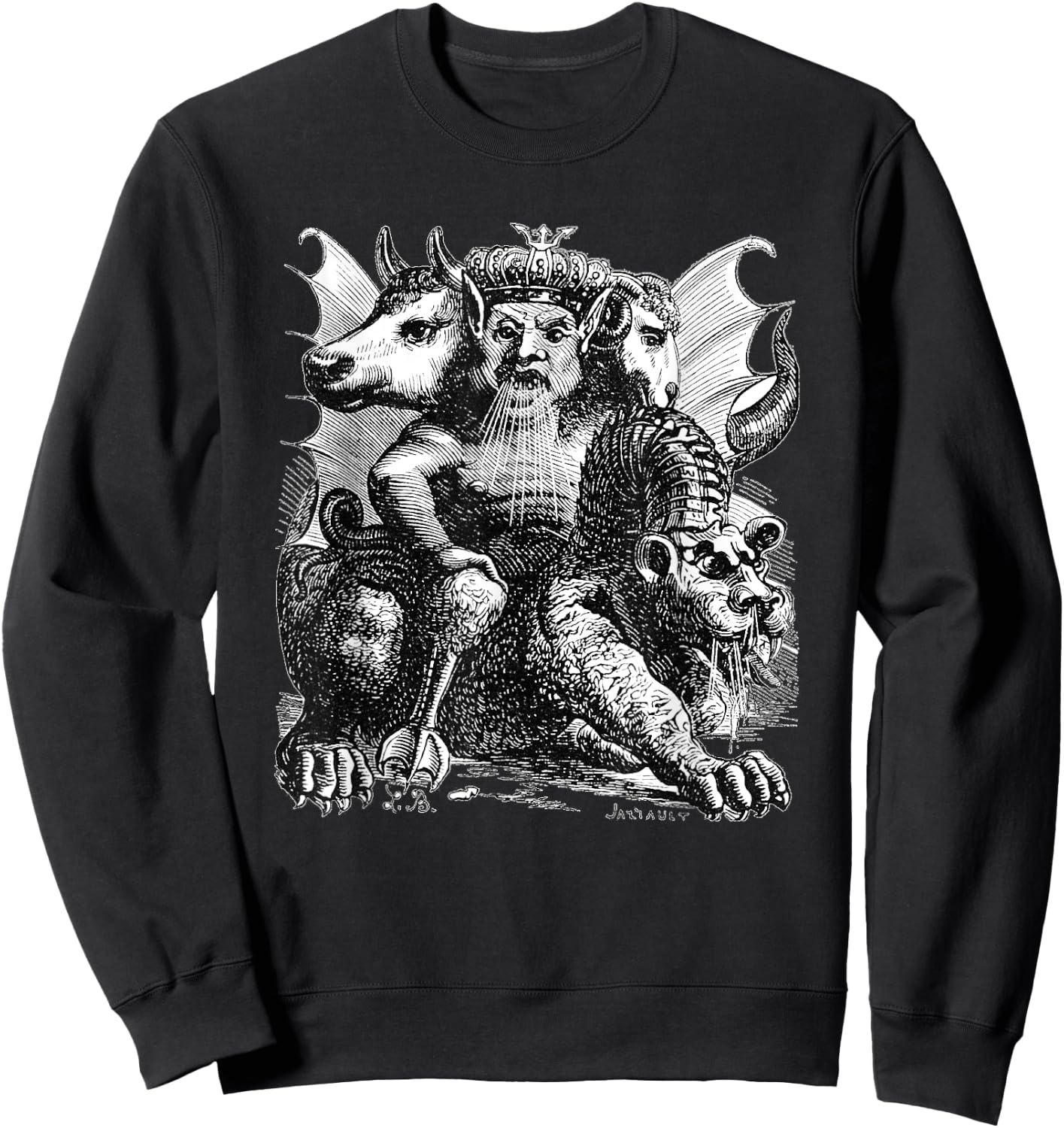 Asmodeus: Goetic Demon King Sweatshirt - Sweatshirt | Black