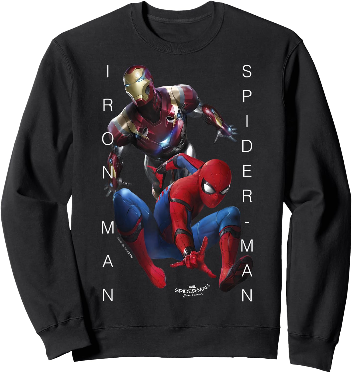 Marvel Spider-Man Homecoming Iron Man The Dream Team Sweatshirt - Sweatshirt | Black