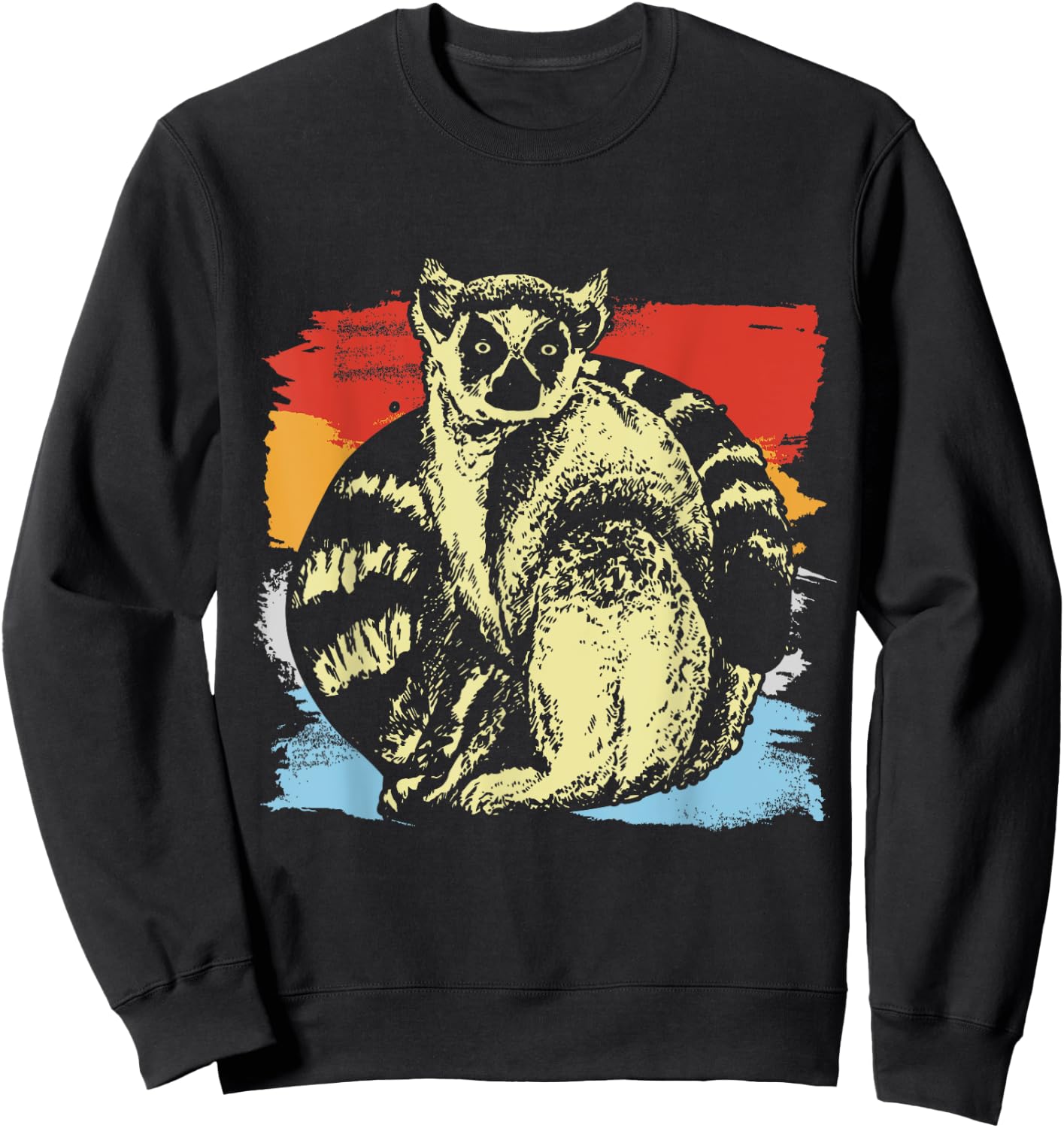 Retro Lemur Sweatshirt - Sweatshirt | Black