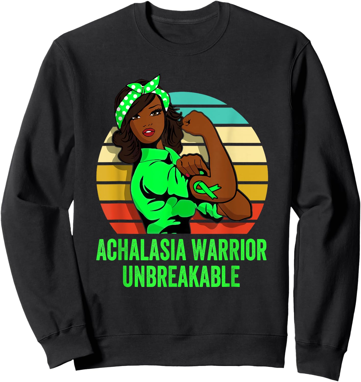 Achalasia Warrior Shirt Unbreakable Sweatshirt - Sweatshirt | Black