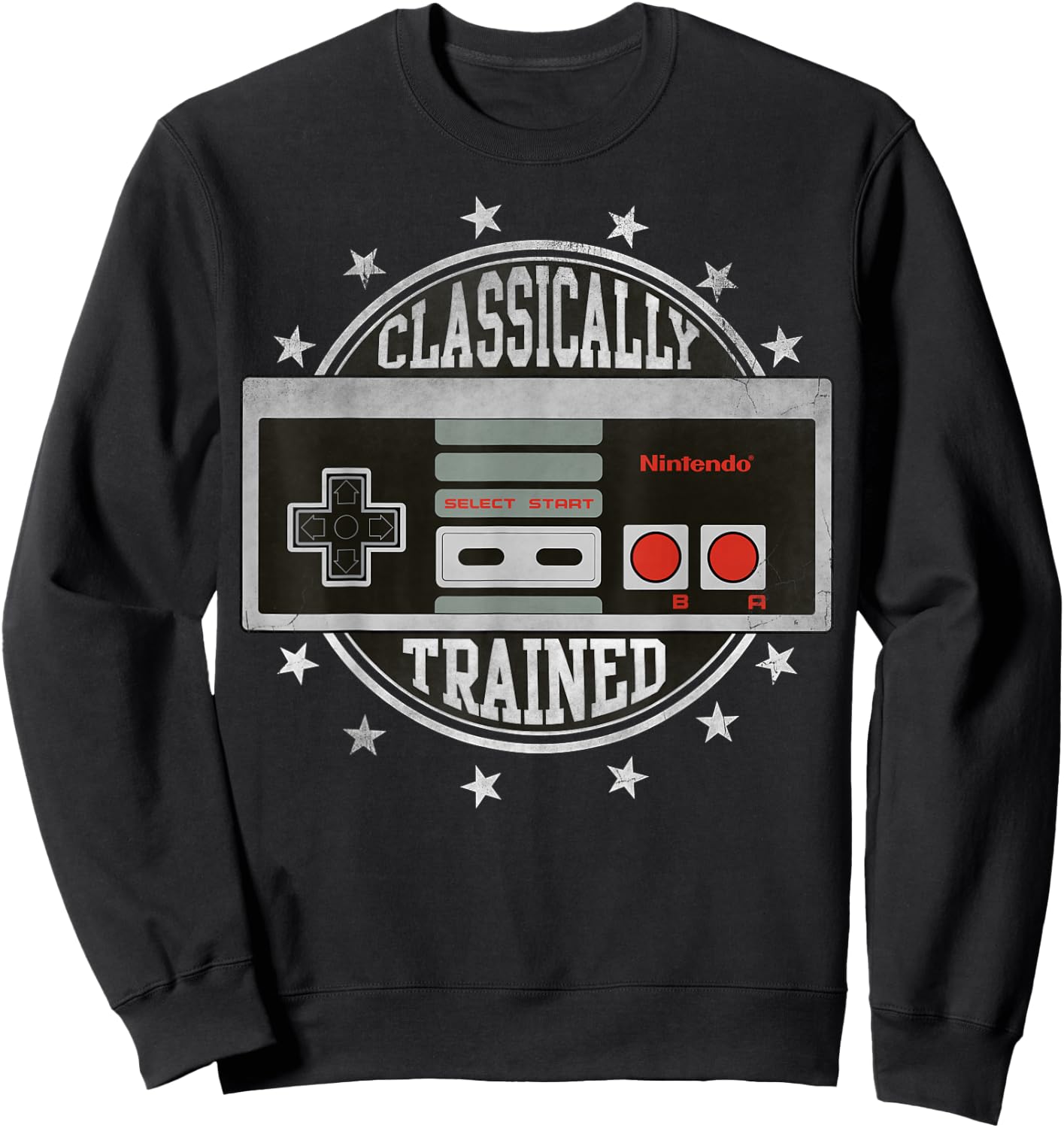 Nintendo NES Controller Classically Trained Graphic Small Sweatshirt - Sweatshirt | Black