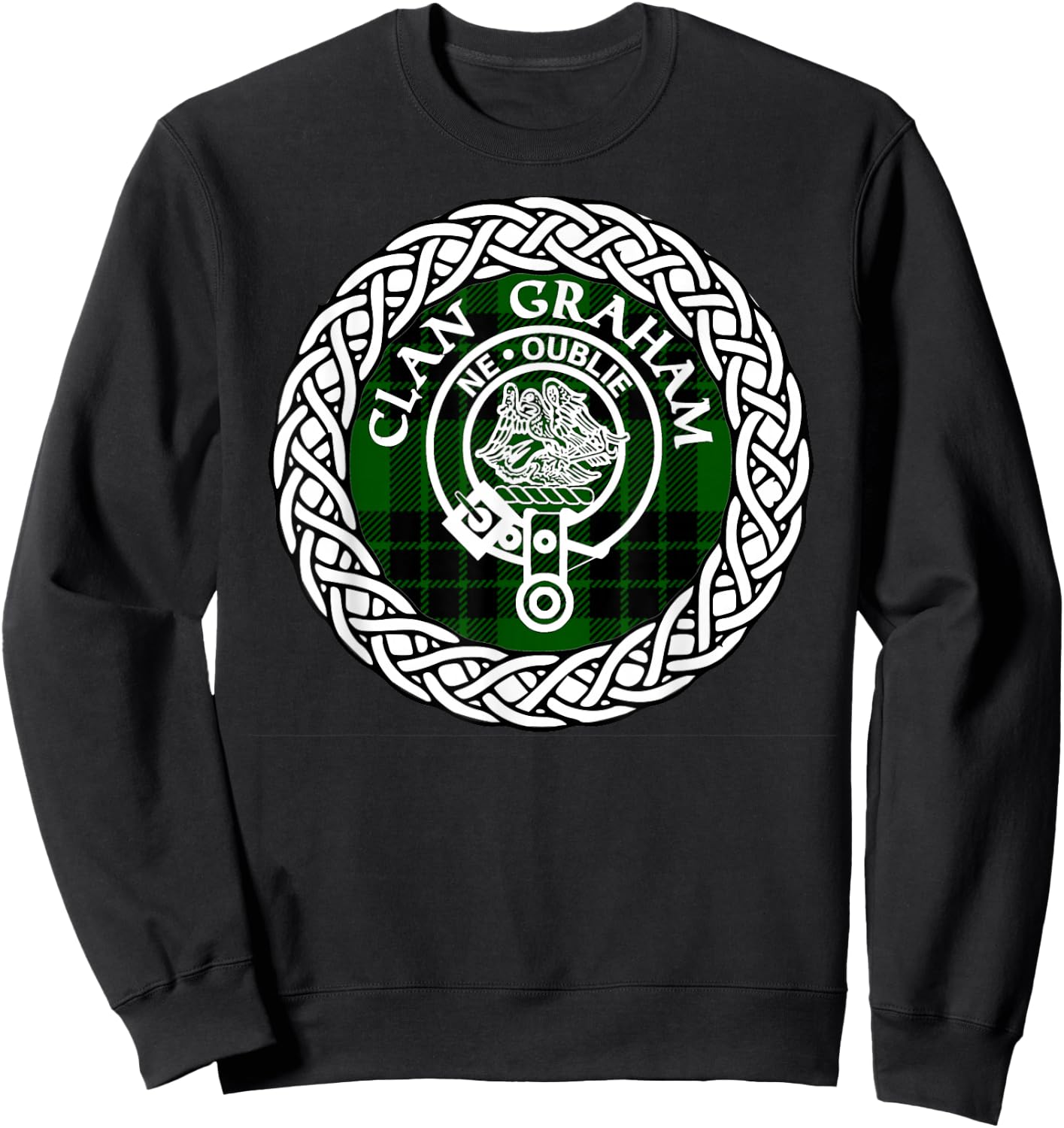 Graham Clan surname Scottish tartan Sweatshirt - Sweatshirt | Black