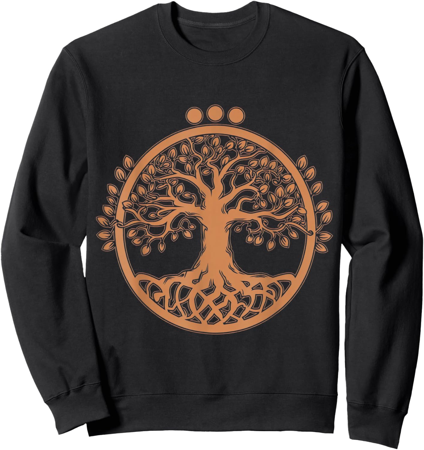 Tree Yggdrasil Viking Celtic Norse Life Symbol Sweatshirt - Sweatshirt | Black