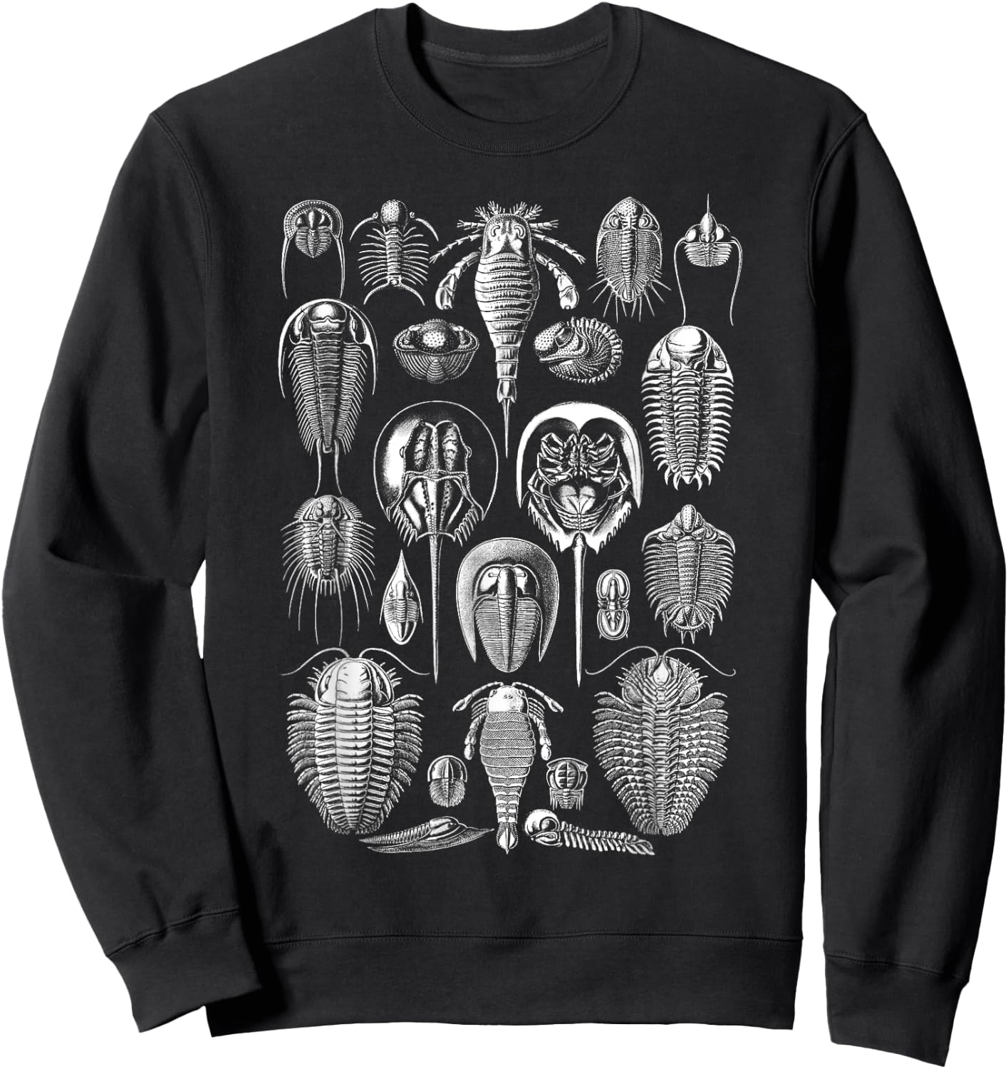 Vintage Haeckel Aspidonia Limulus Horseshoe Crabs 3XL Black Sweatshirt - Sweatshirt | Black