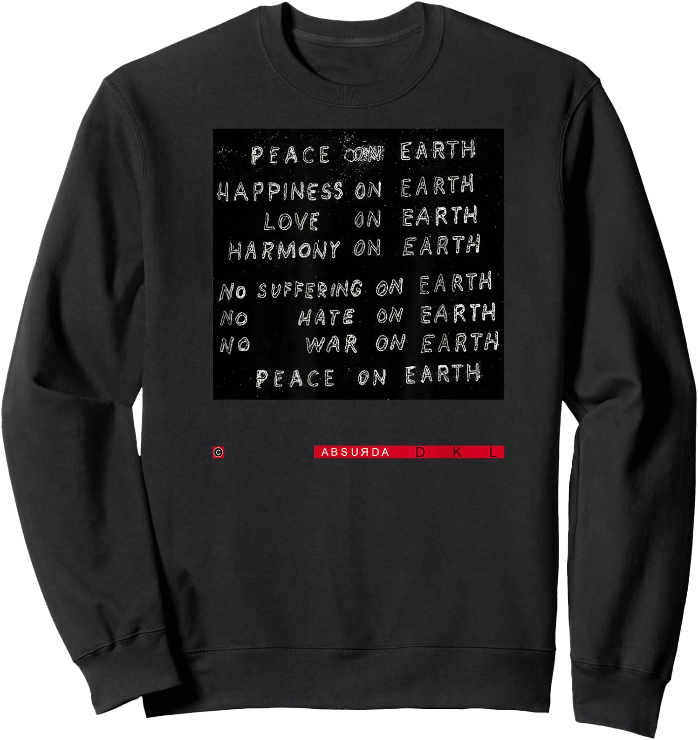 Studio: David Lynch Peace ON Earth Sweatshirt - Sweatshirt | Black
