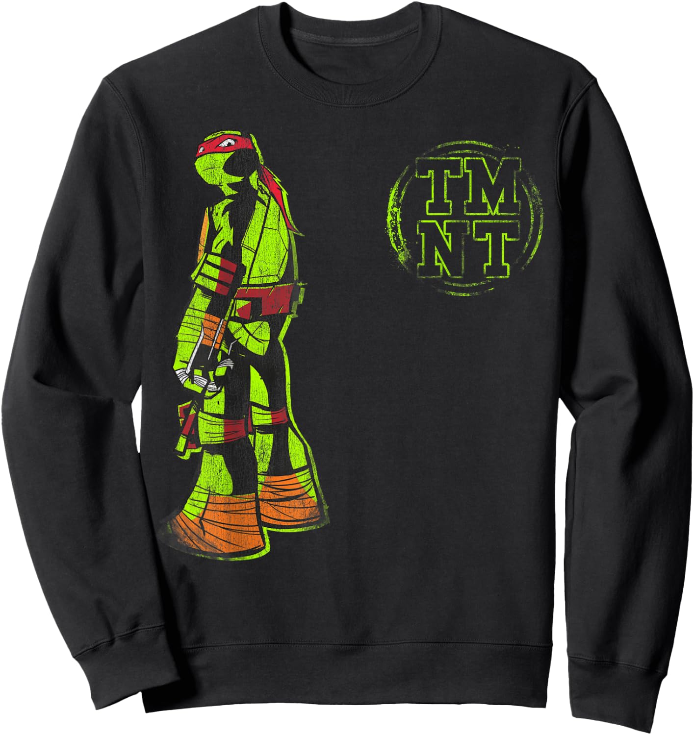 Teenage Mutant Ninja Turtles Raphael Action Stance Sweatshirt - Sweatshirt | Black