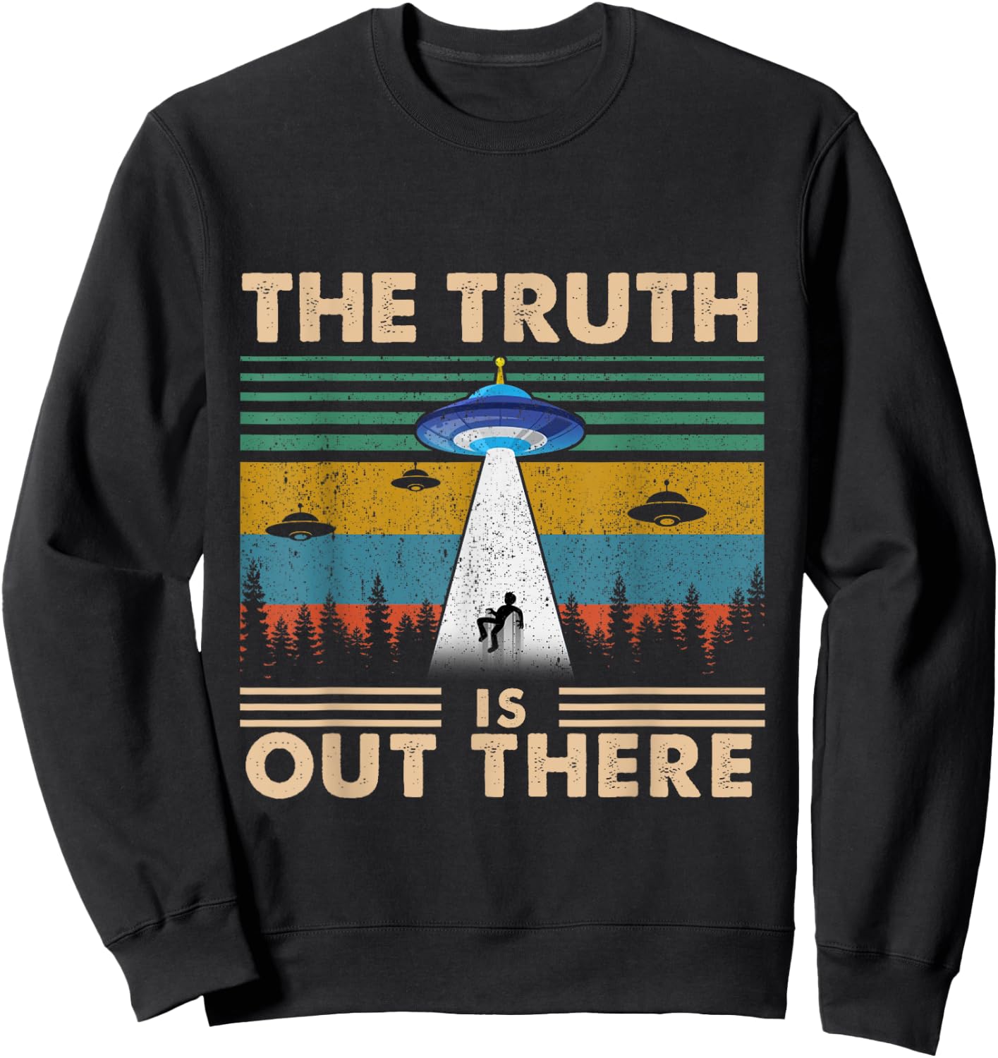 The Truth Is Out There Storm Raid Area 51 Alien Sweatshirt - Sweatshirt | Black
