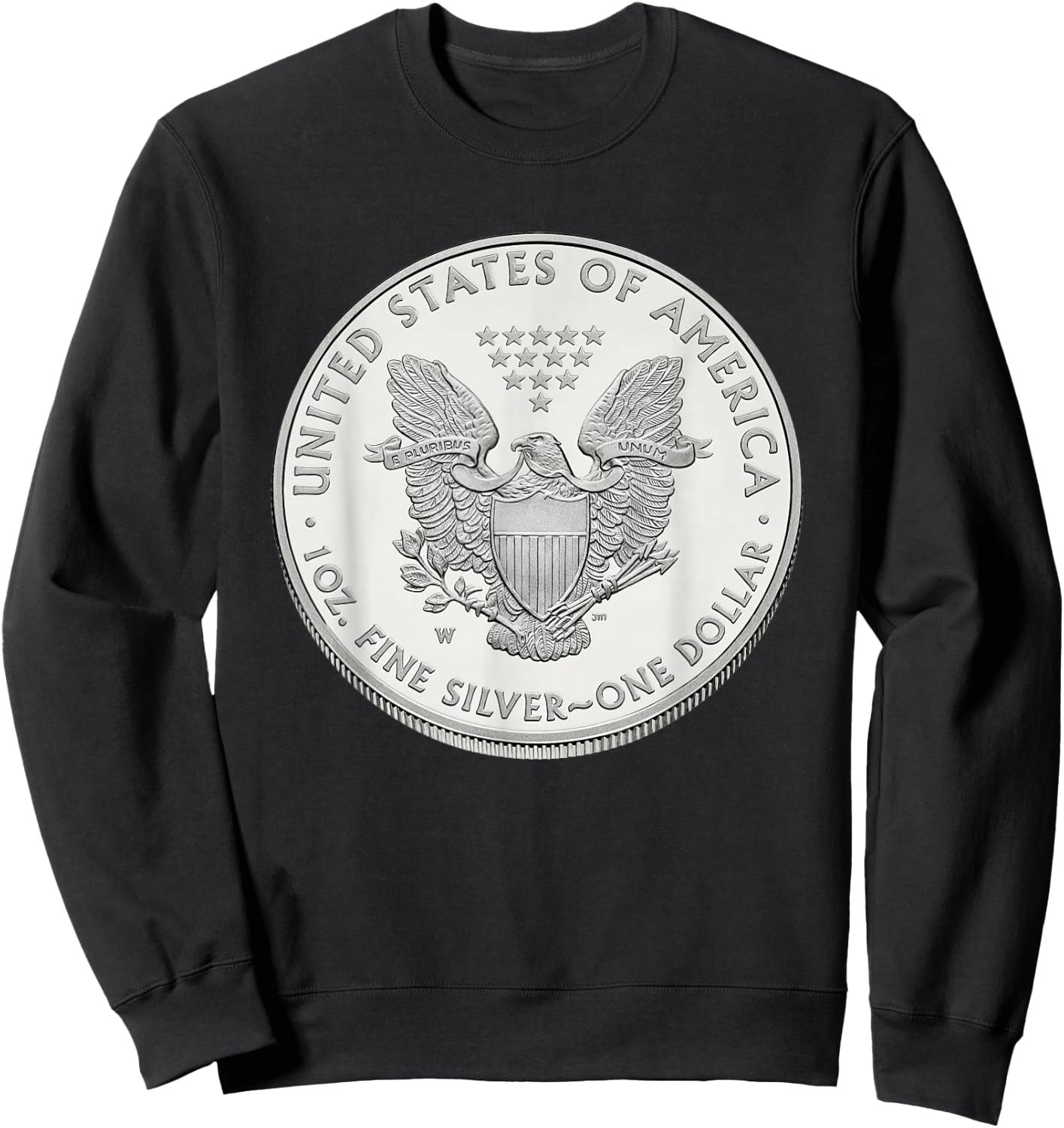 American Eagle Silver Coin Bullion Sweatshirt - Sweatshirt | Black
