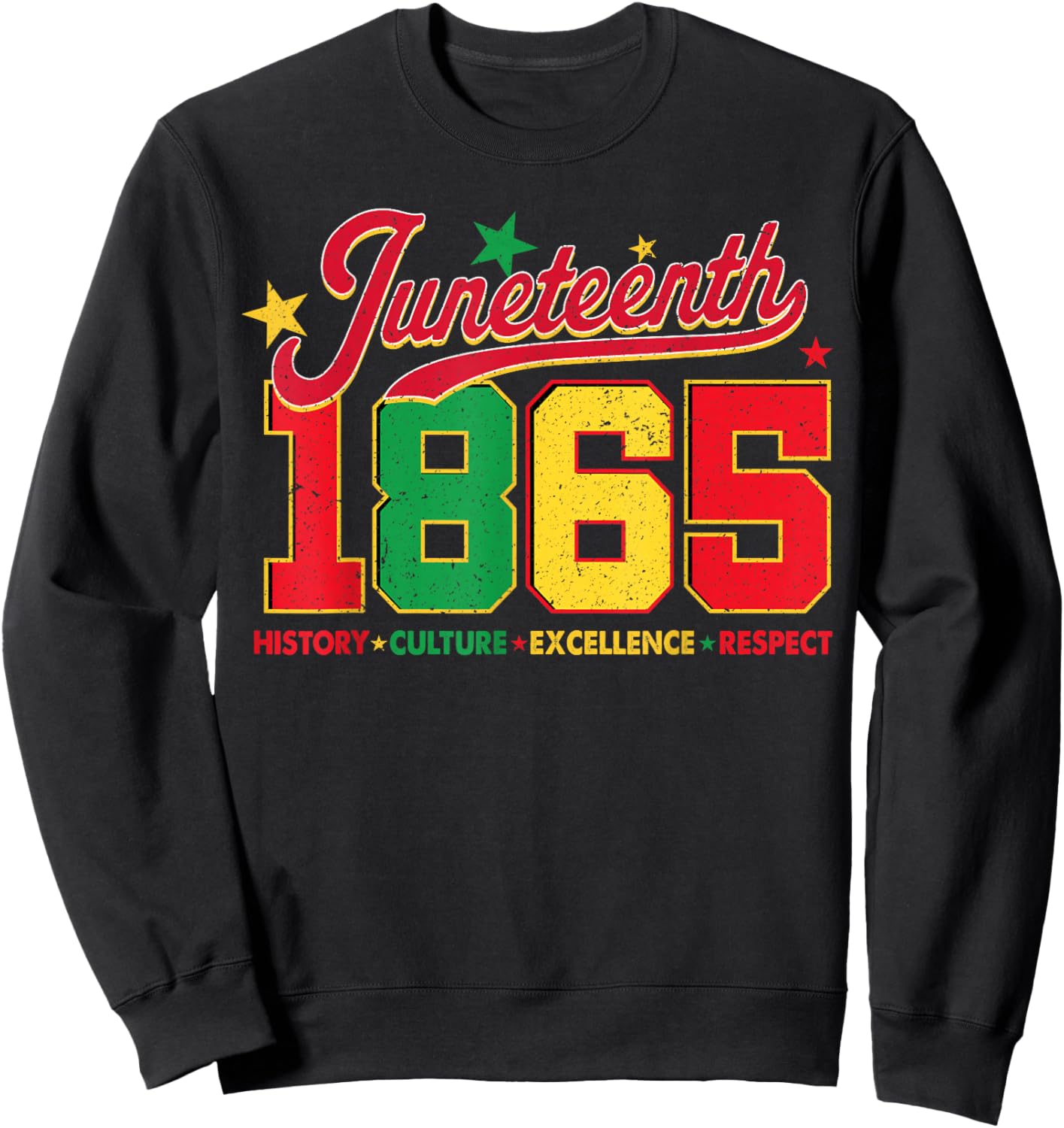 Juneteenth 1865 Black History Culture Excellence Respect Sweatshirt - Sweatshirt | Black